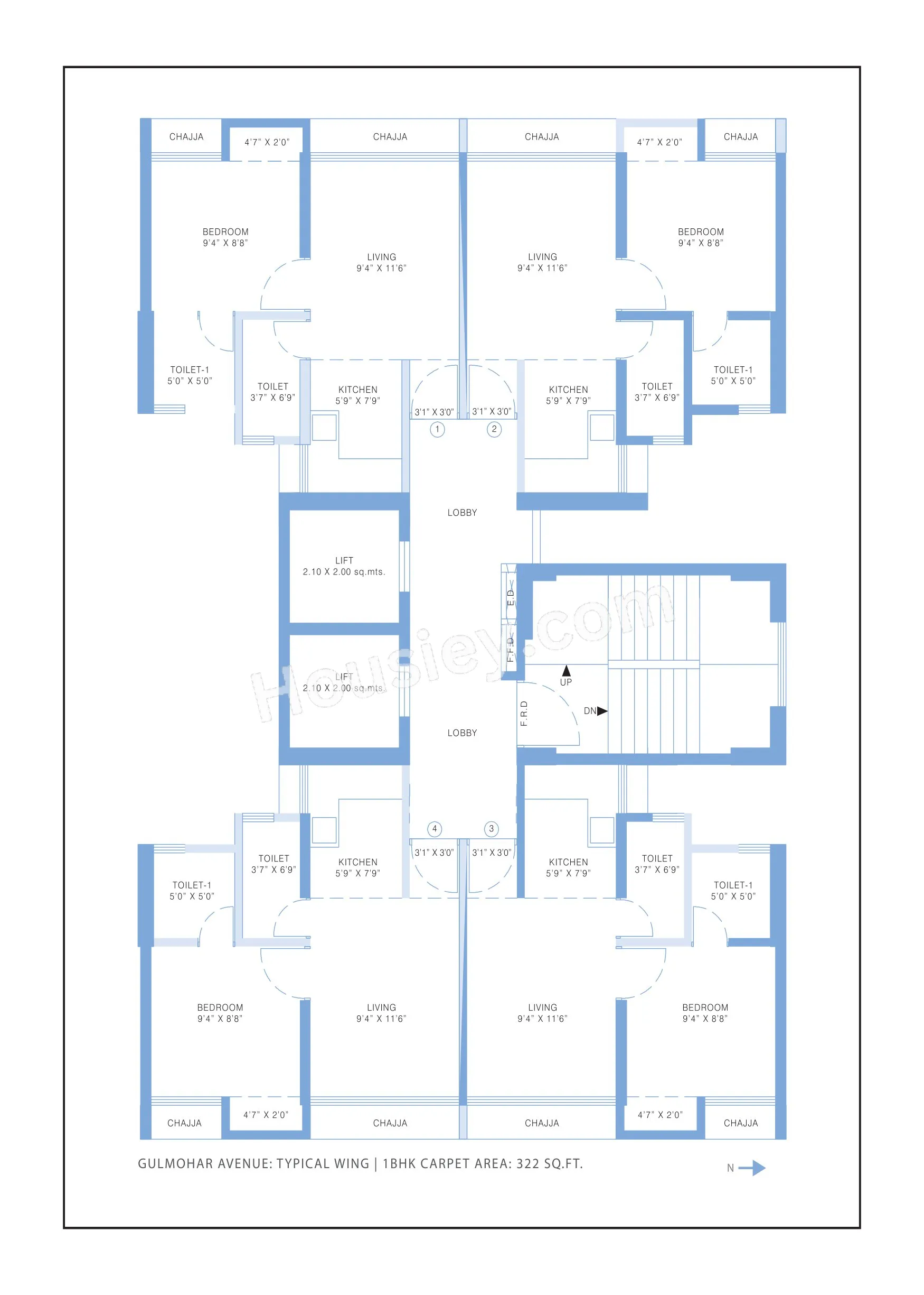 Shivalik Gulmohar Avenue Floor plan 1