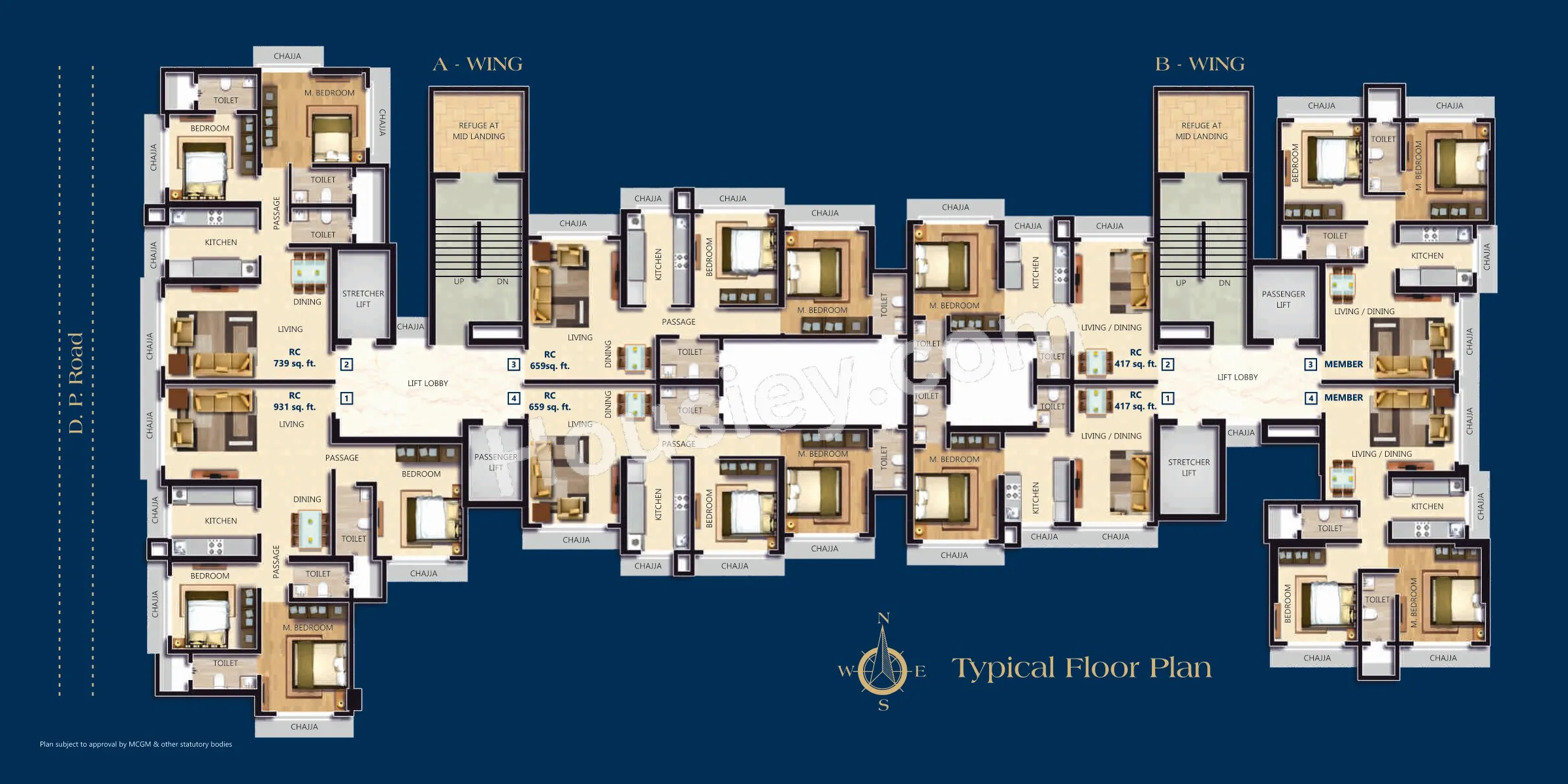 Shivoham Avyukta Neelkamal Floor plan 4