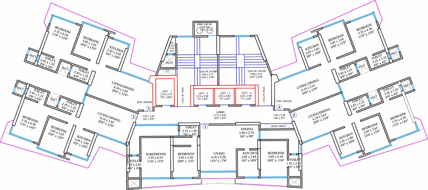 Shreeji Atlantis Floor Plan