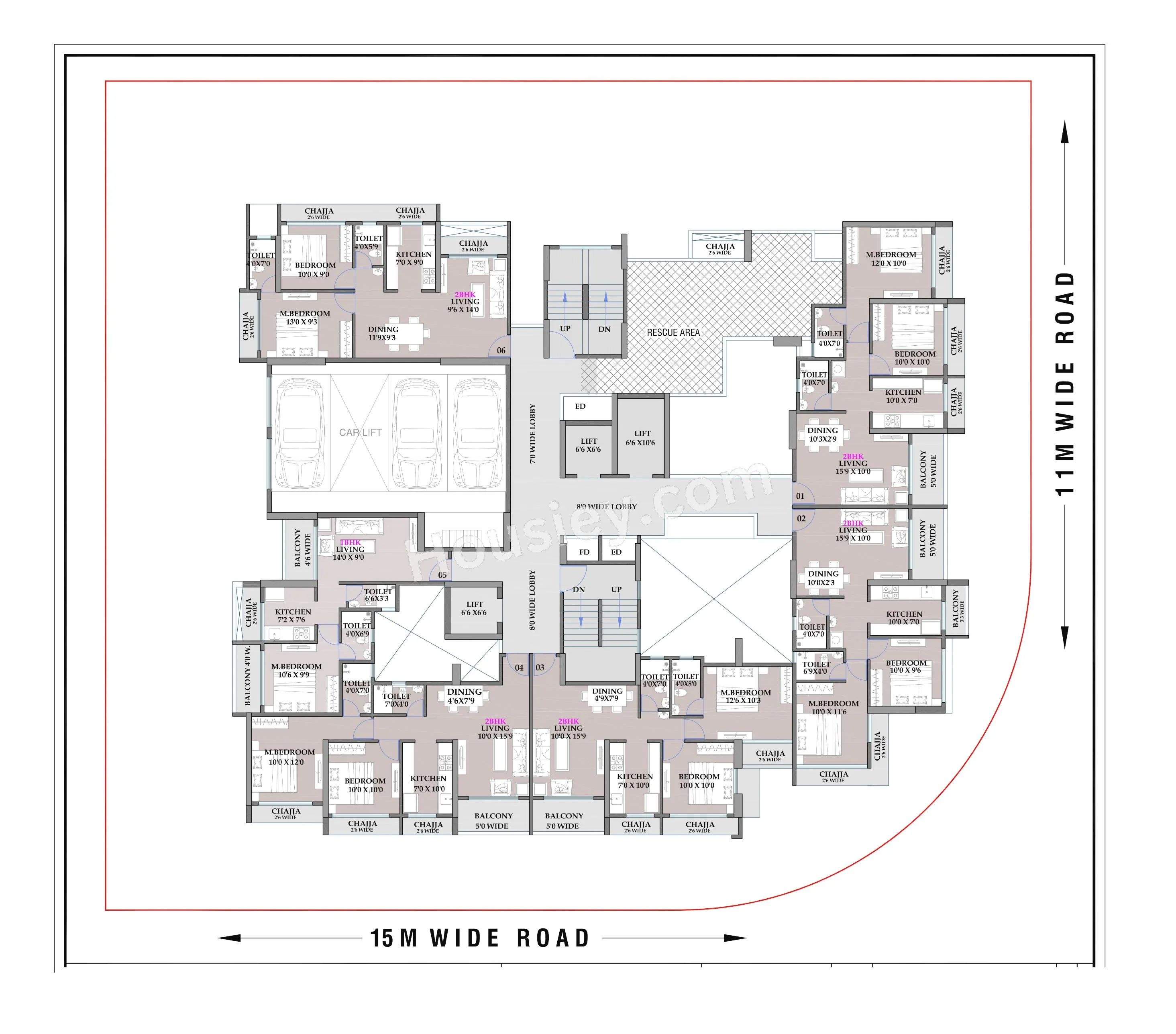 Shreeji Cloud Floor plan 4