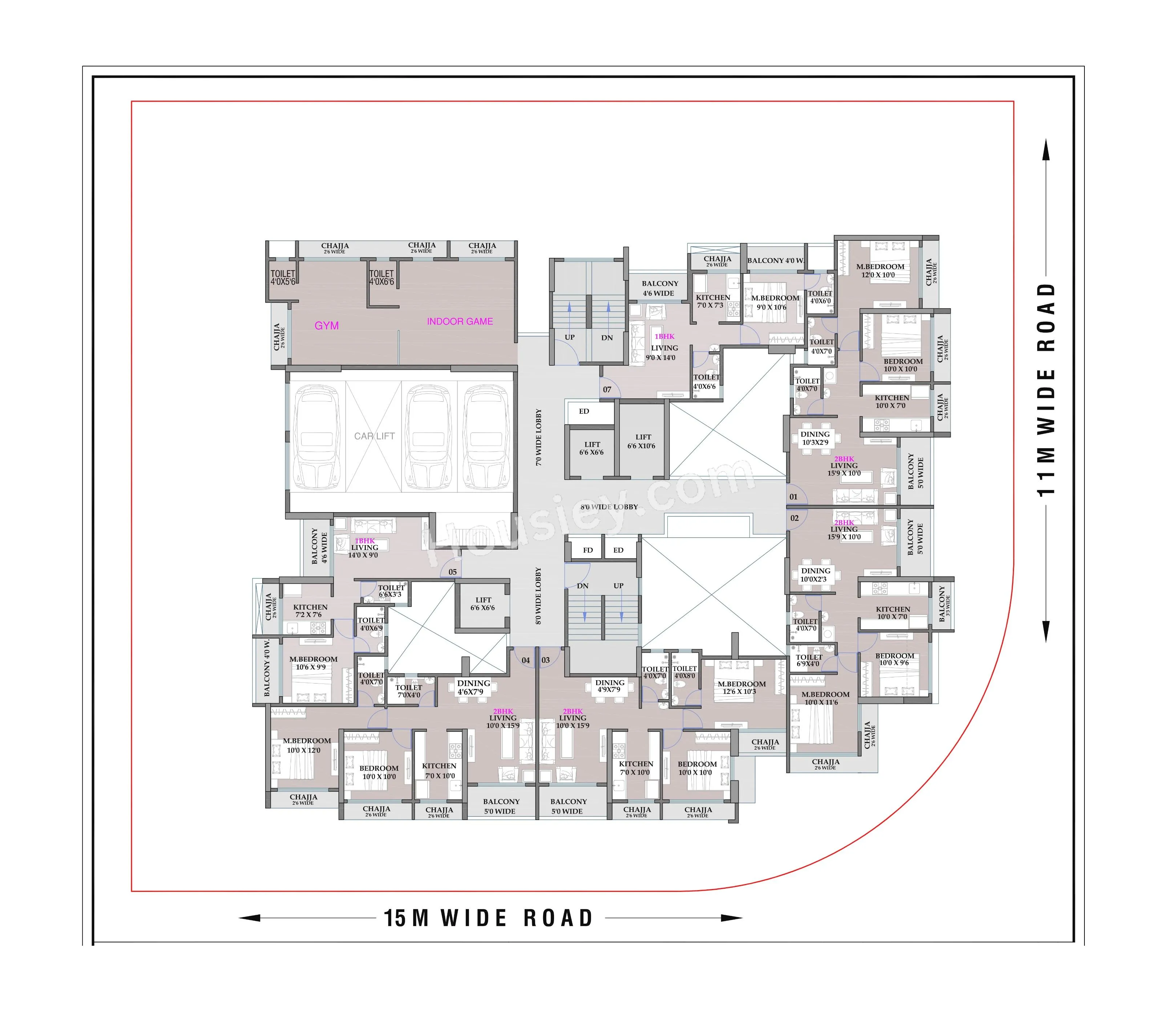 Shreeji Cloud Floor plan 3