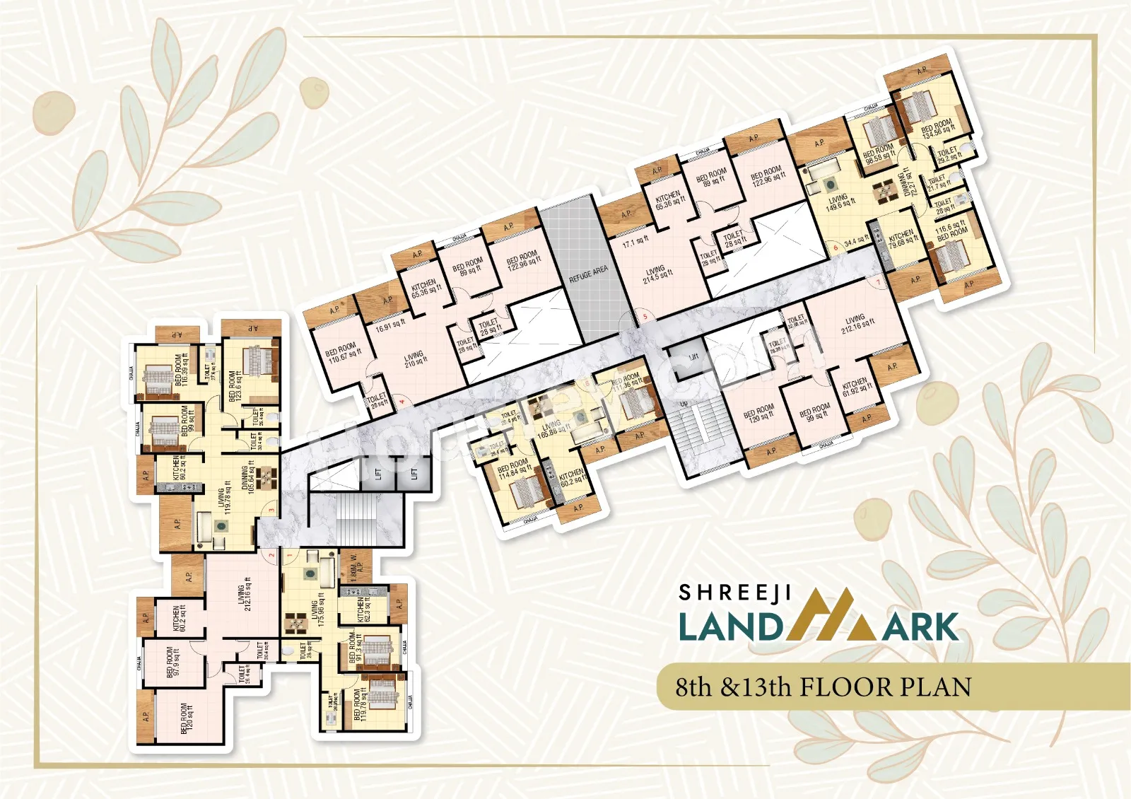 Shreeji Landmark Floor plan 3