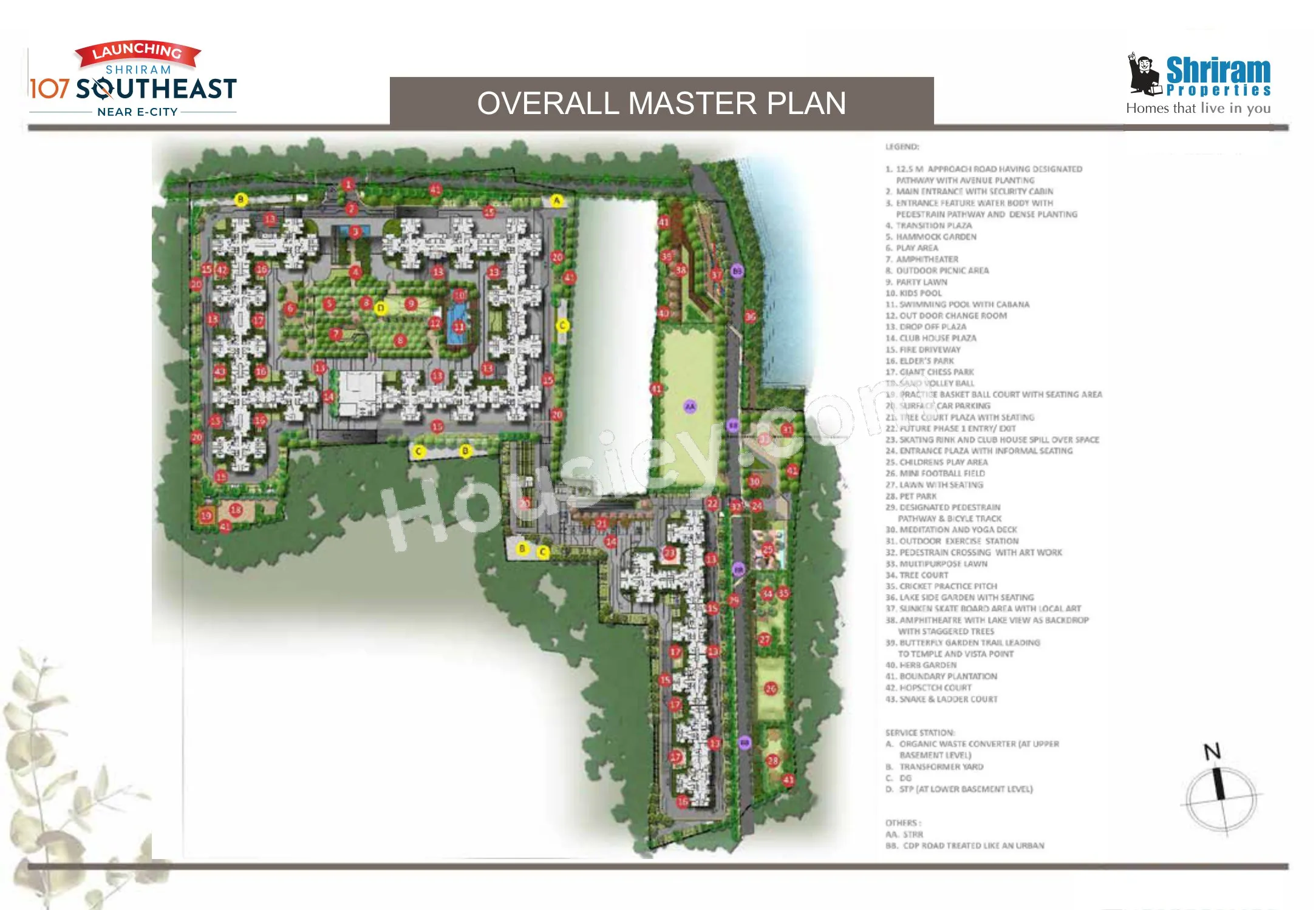 Shriram 107 SouthEast Master Plan