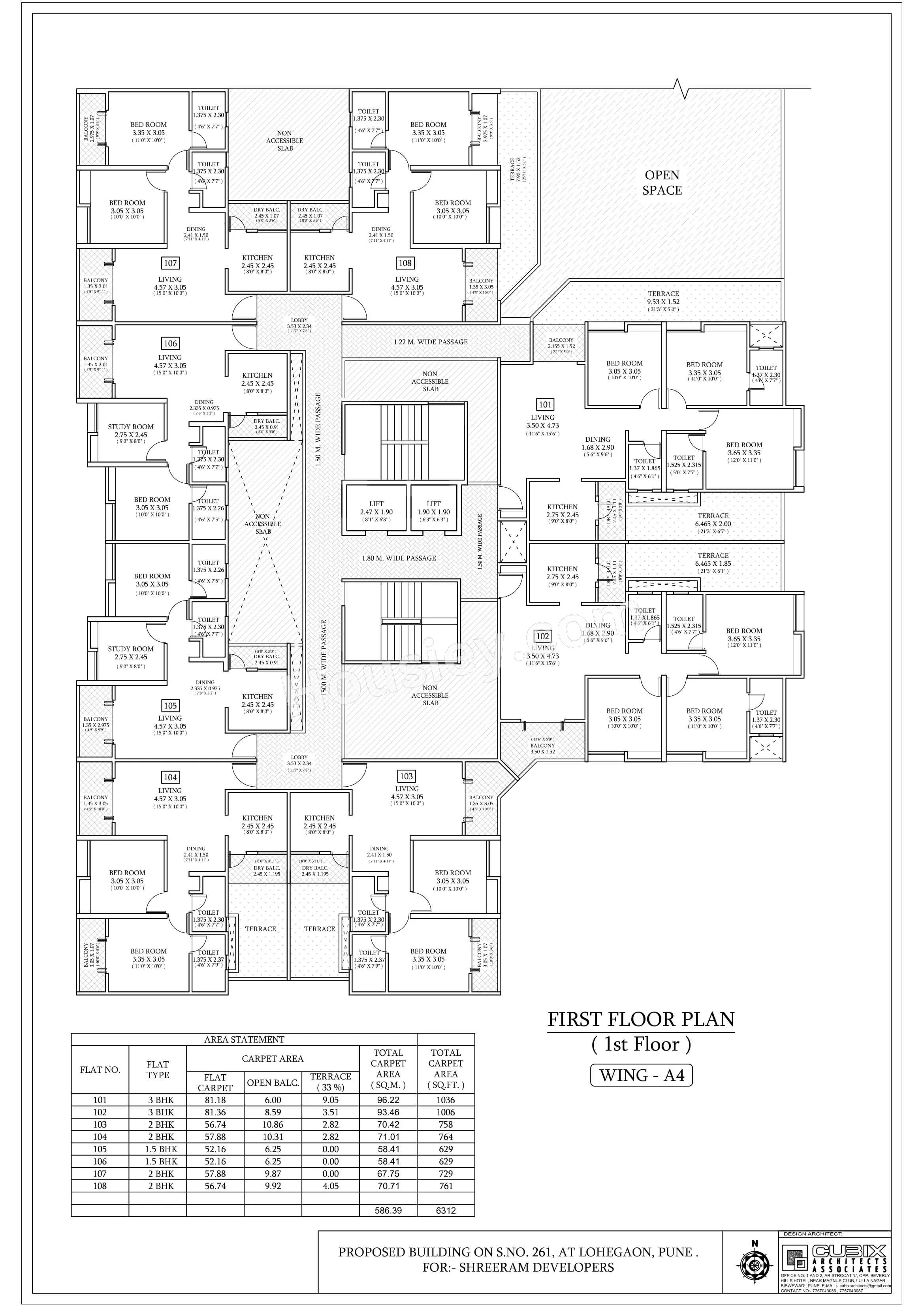 Shriram Vivaan Park Floor plan 1