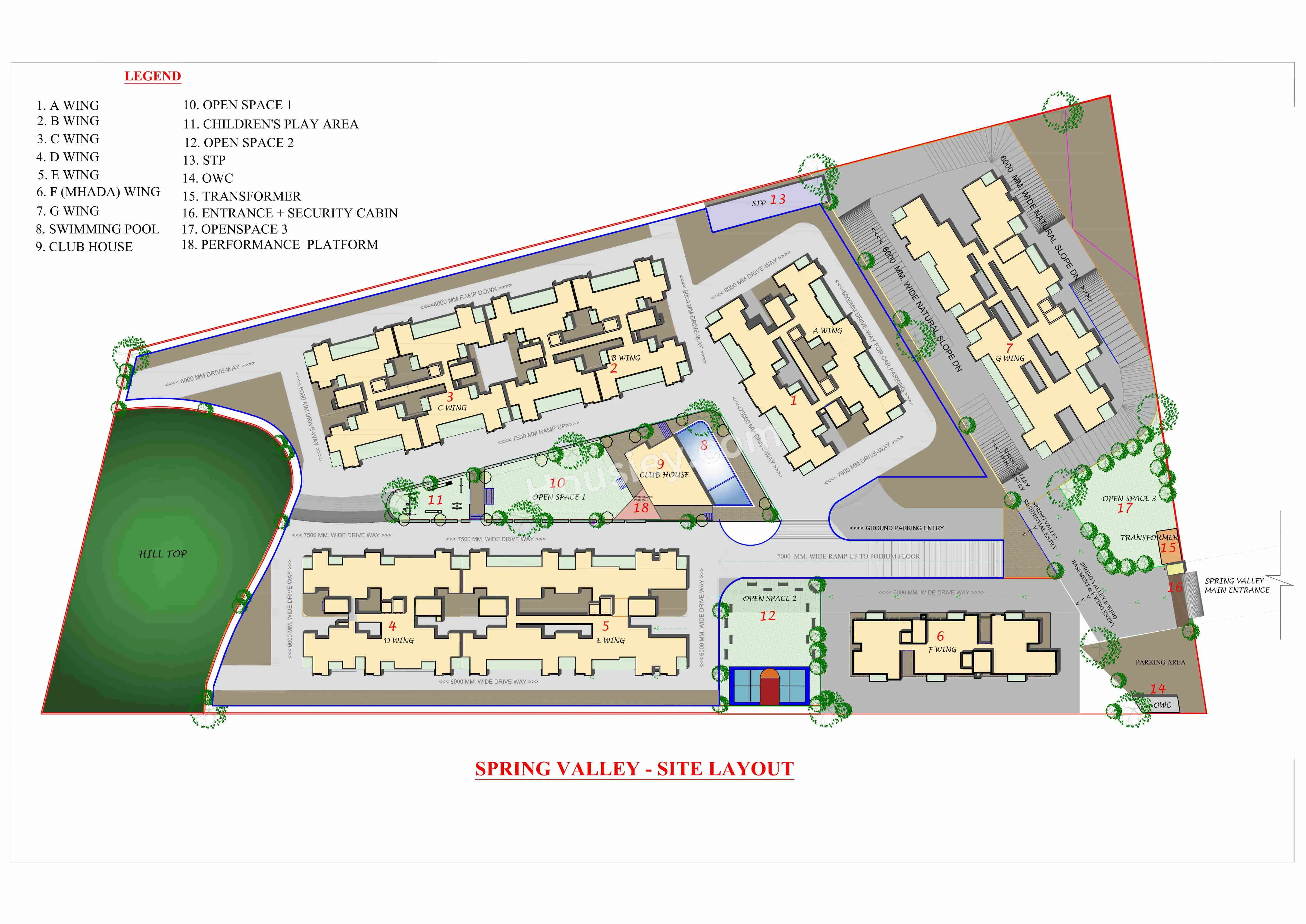 Shubh Ganesh Spring Valley Phase 3 Floor plan 1