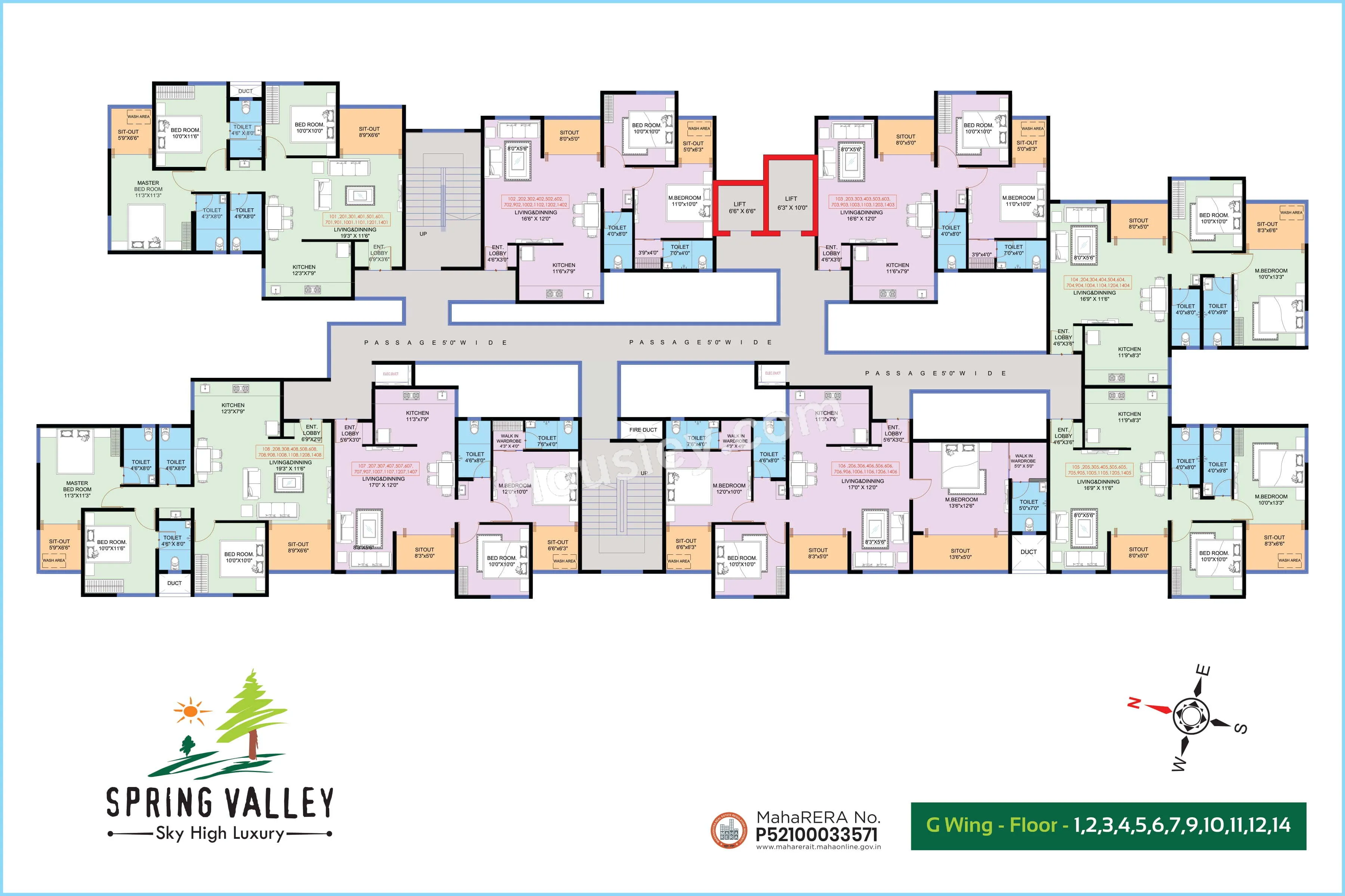Shubh Ganesh Spring Valley Phase 3 Floor plan 2