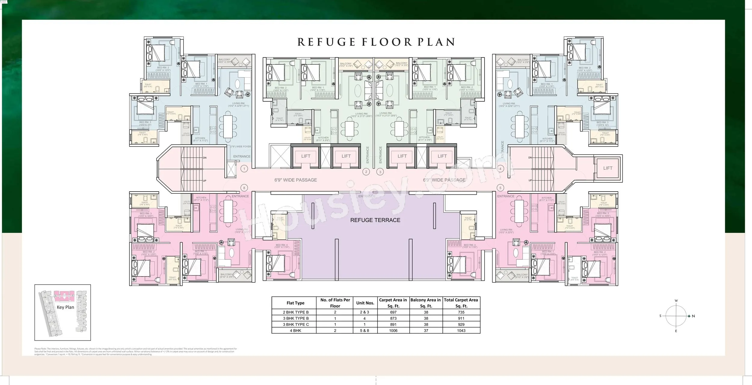 Siddha Sky Floor plan 2