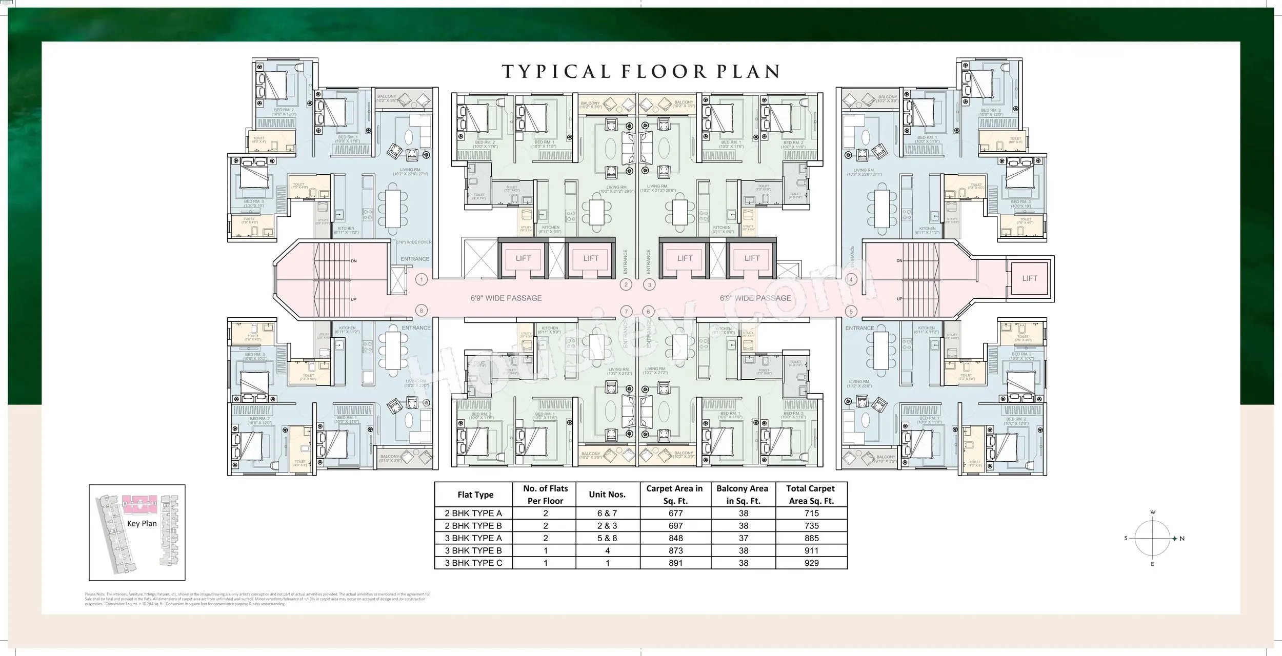 Siddha Sky Floor plan 6