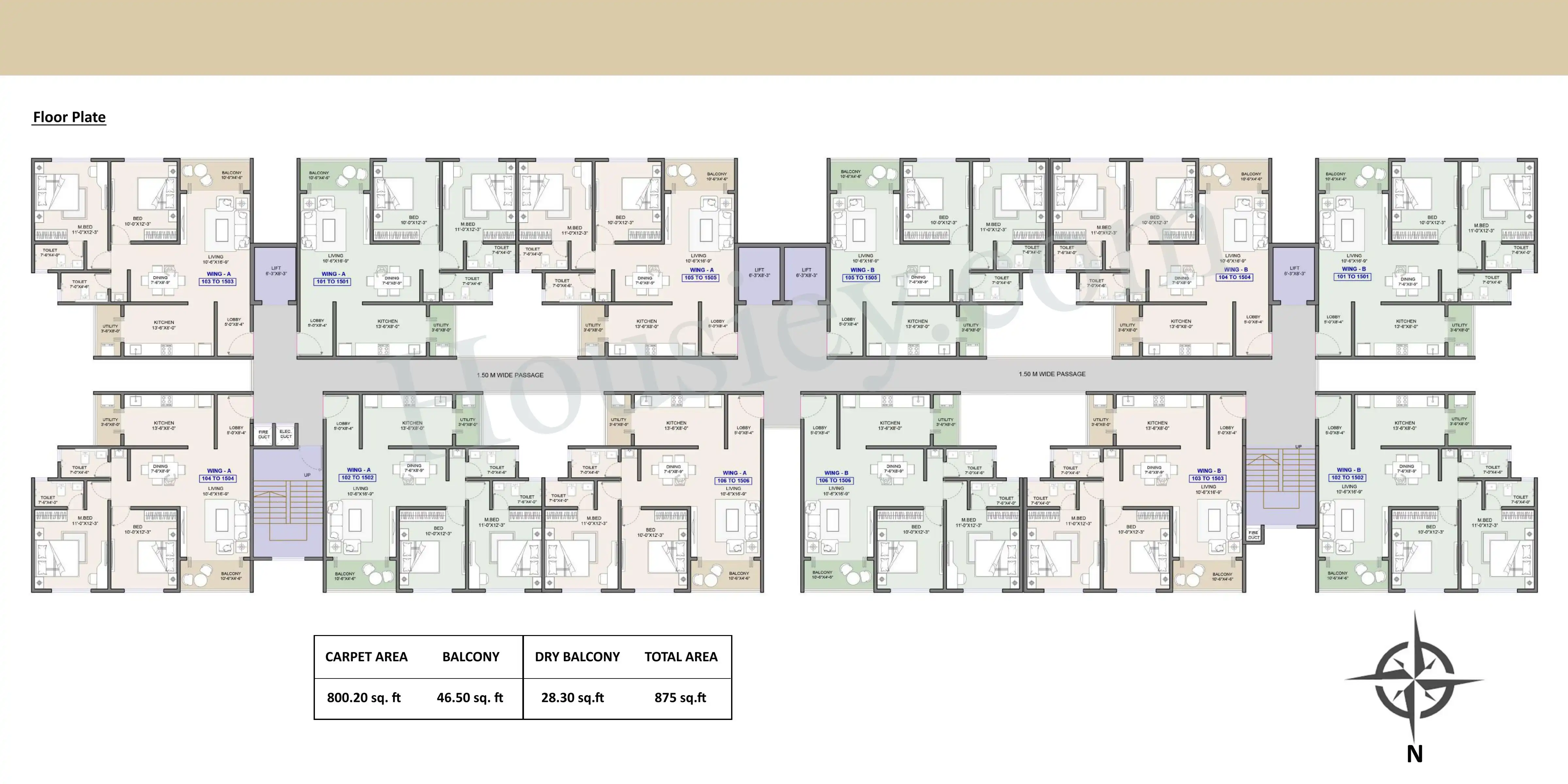 Siddhant Heights Floor plan 1
