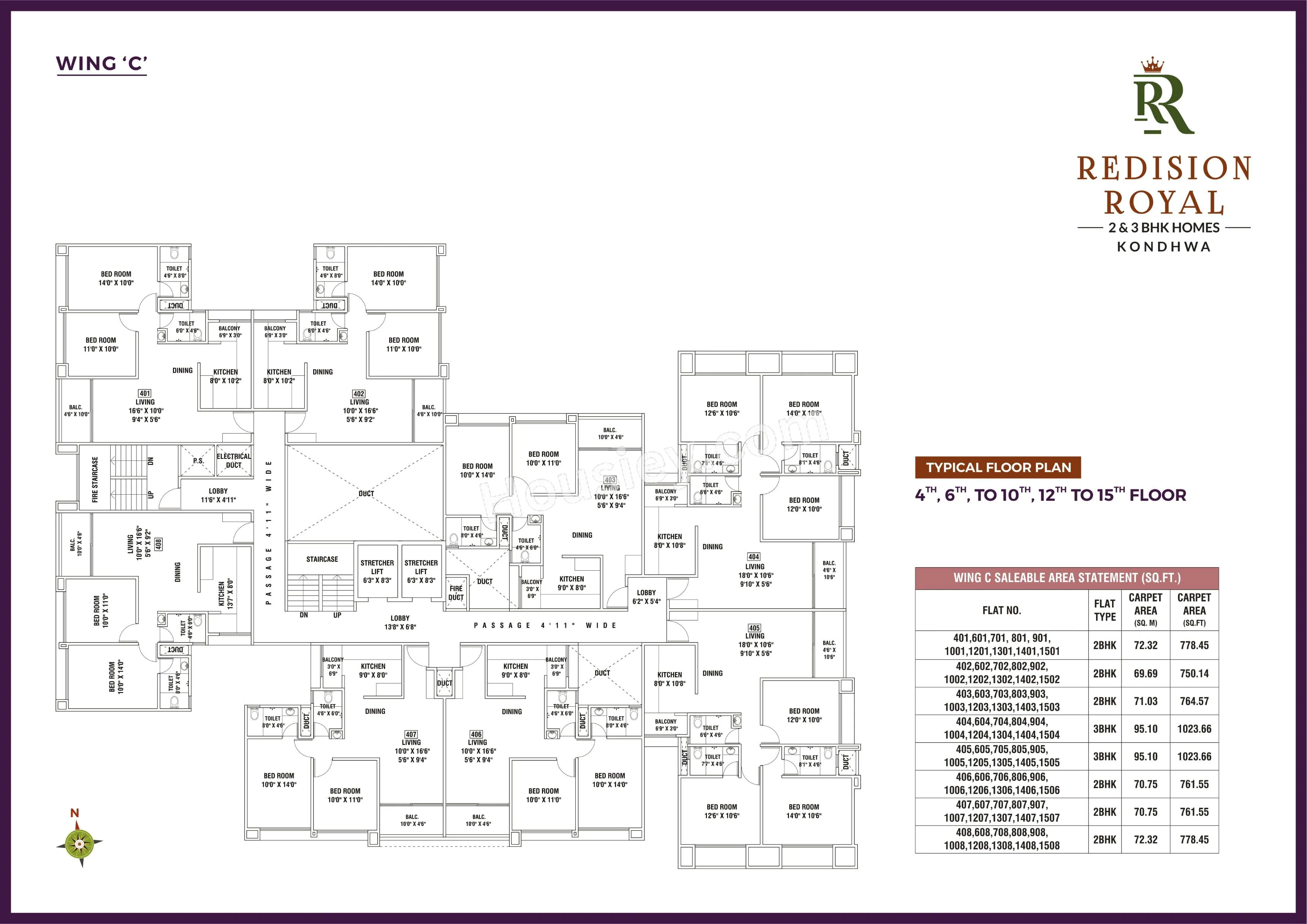 Siddhi Redision Royal Floor plan 2