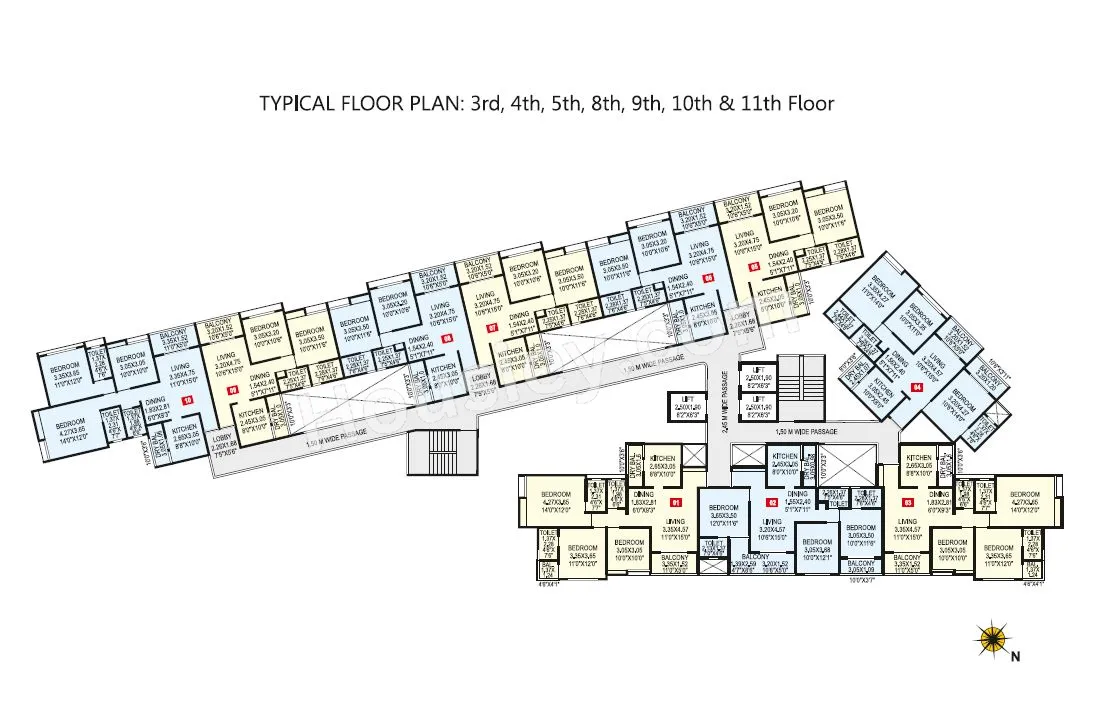 Siddhivinayak Eternity Towers Floor plan 5