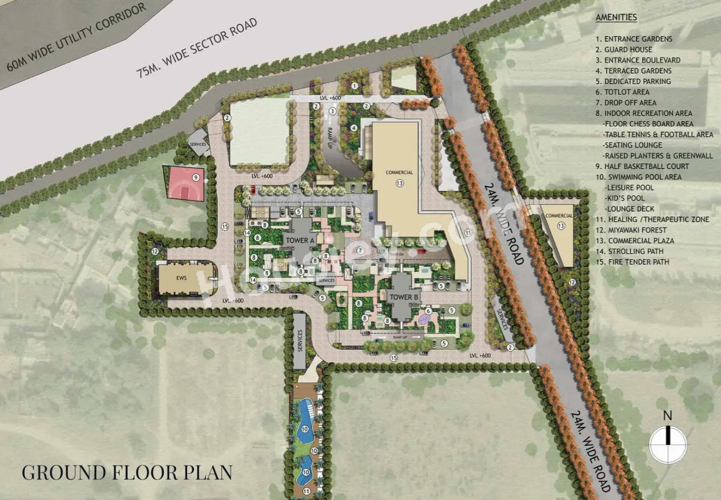 Signature Global Twin Tower DXP Floor plan 1