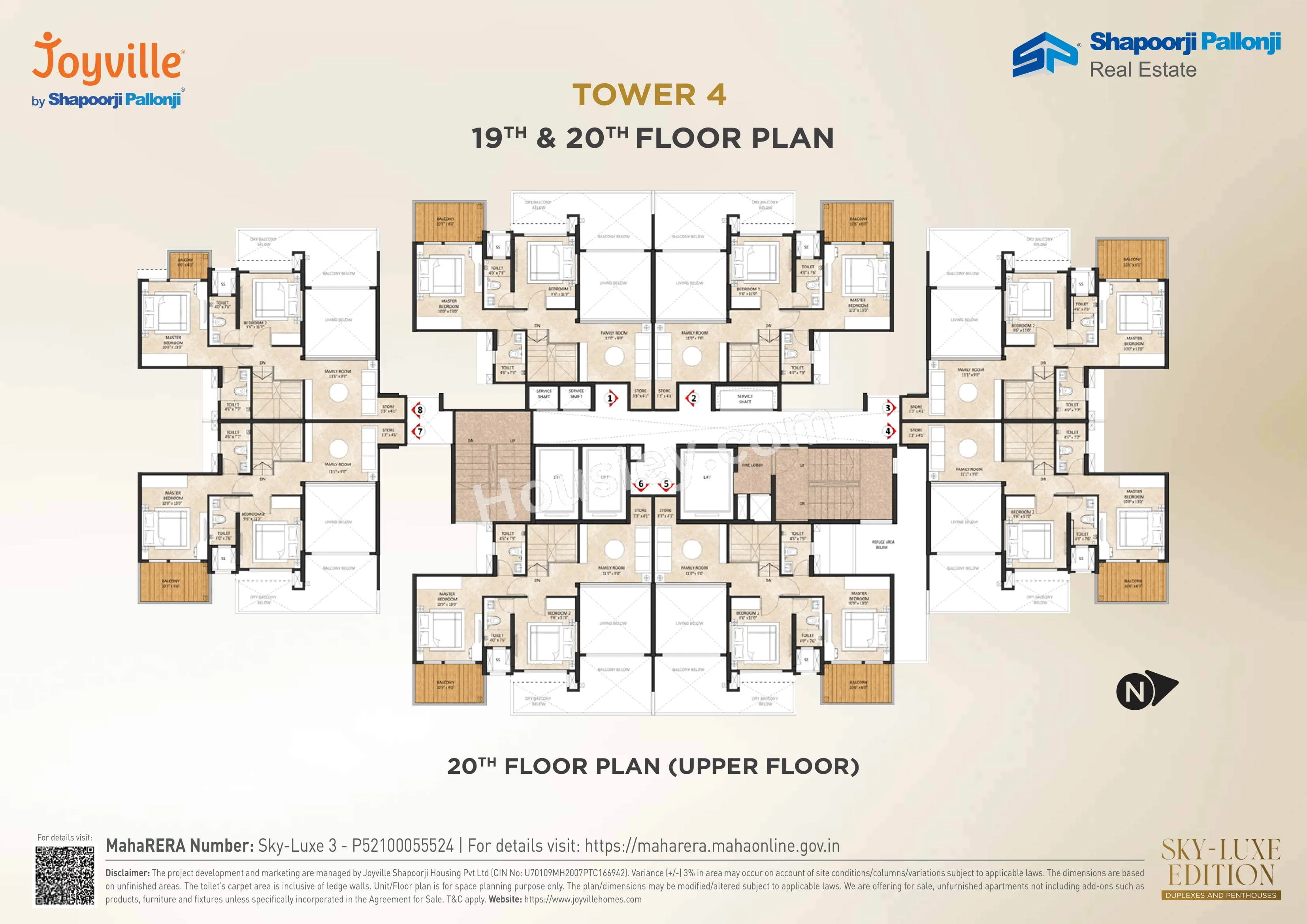 Sky Luxe Joyville Floor plan 1