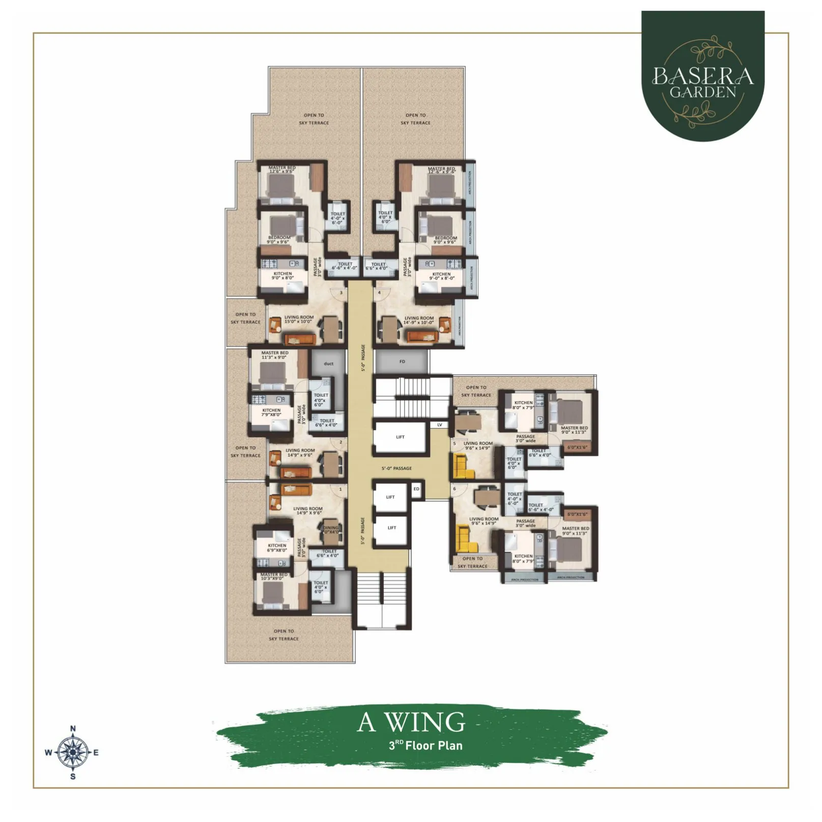 Skyland Basera Garden Floor plan 2