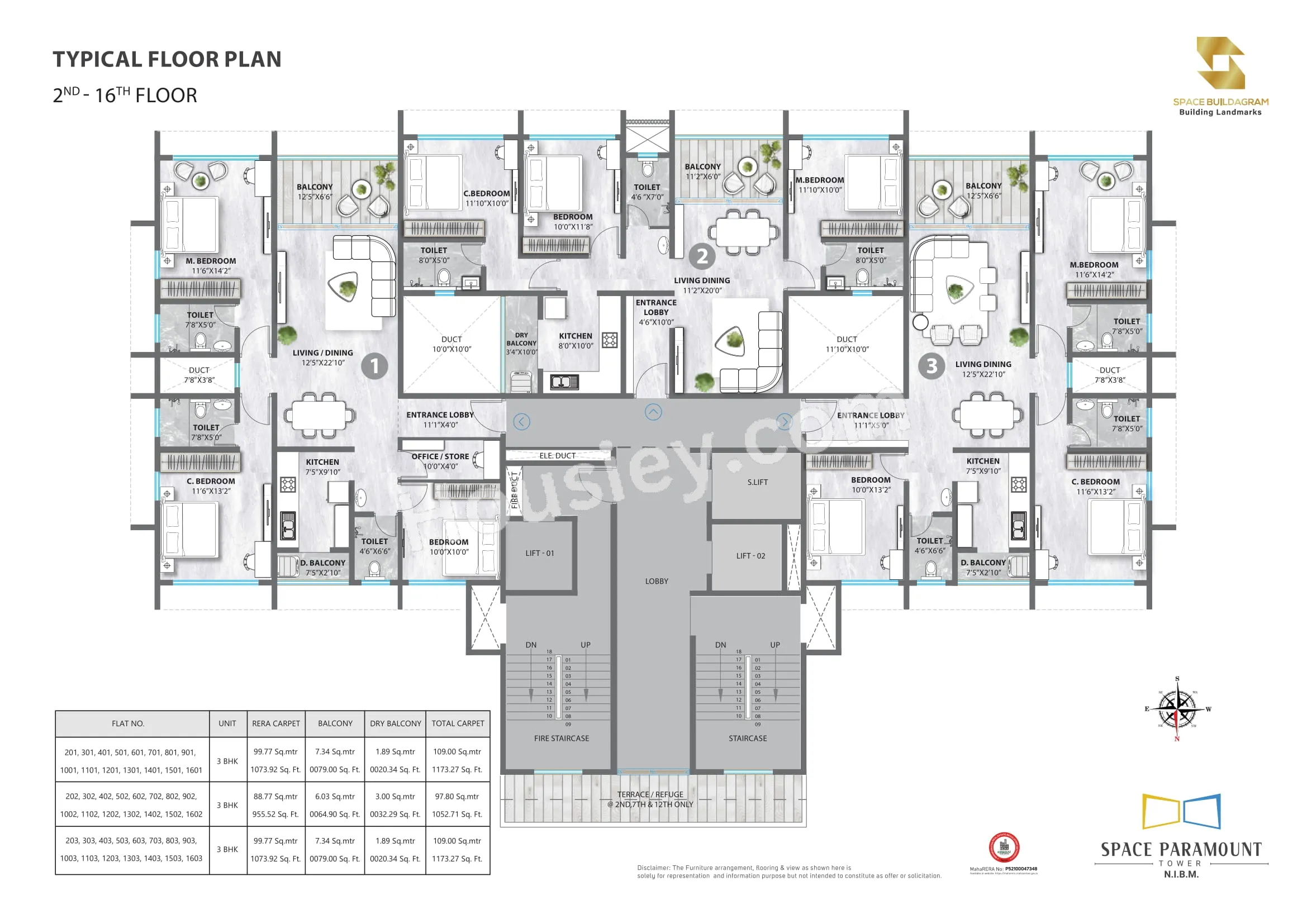 Space Paramount Tower Floor plan 2
