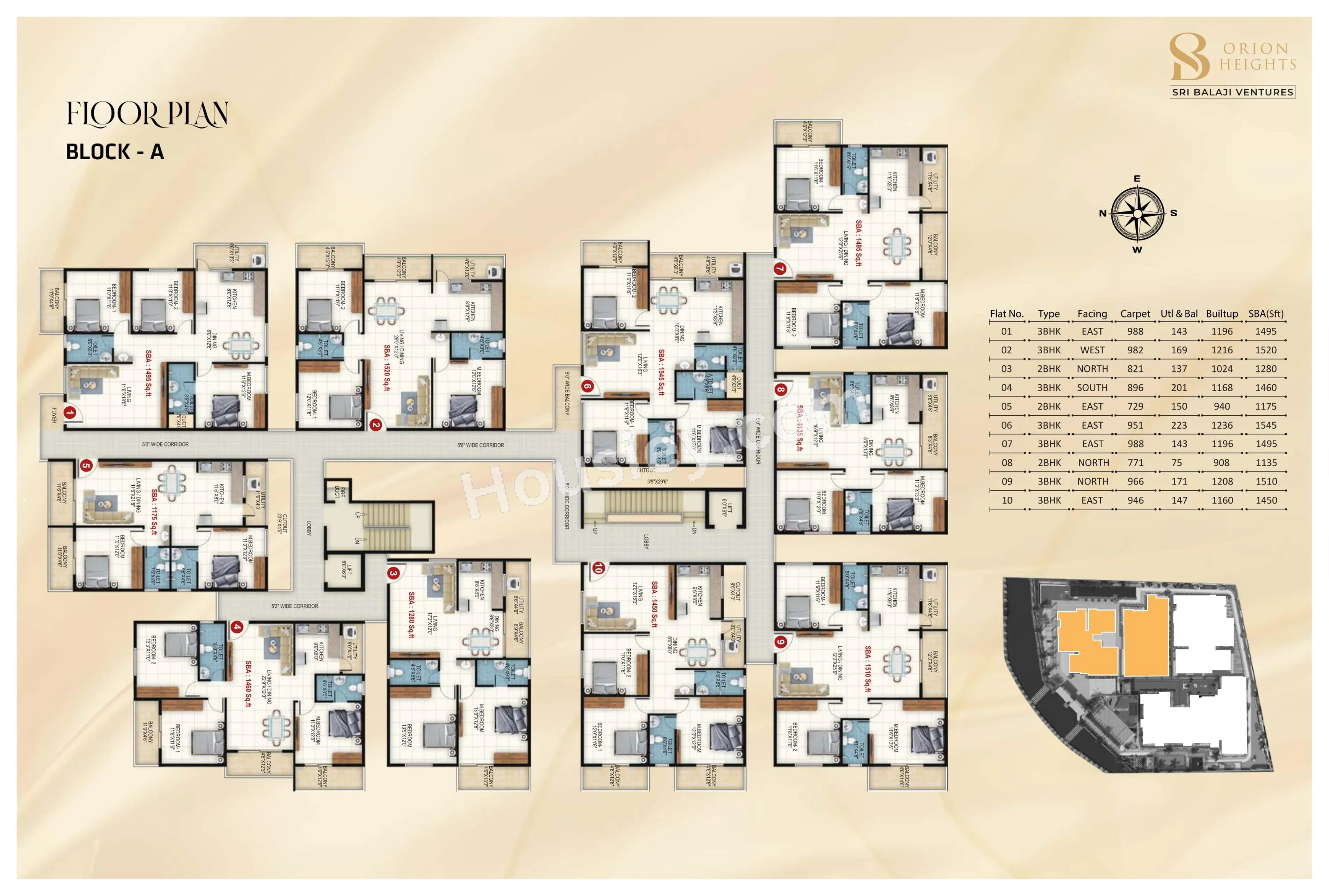 Sri Balaji Orion Heights Floor plan 2