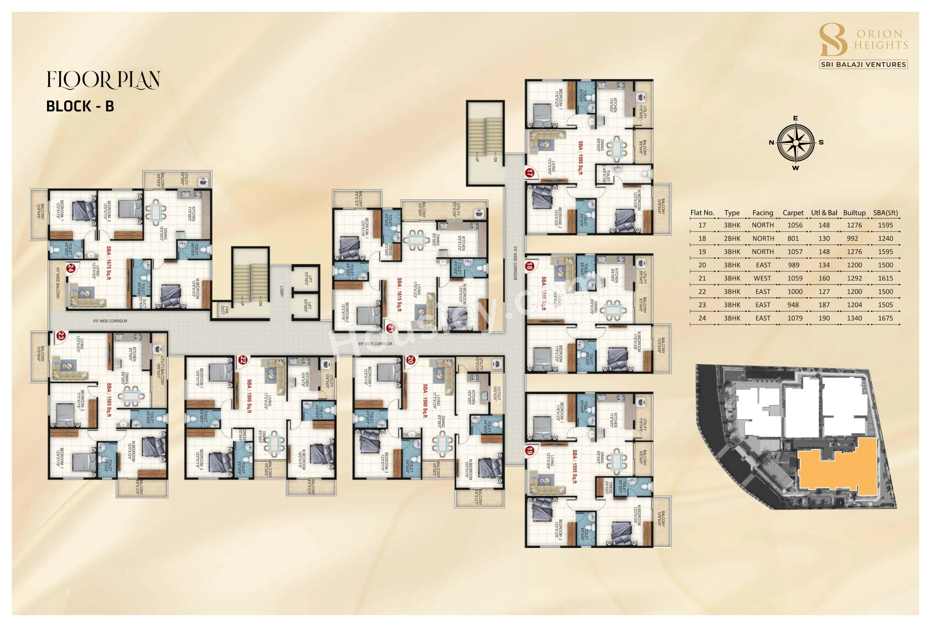 Sri Balaji Orion Heights Floor plan 3