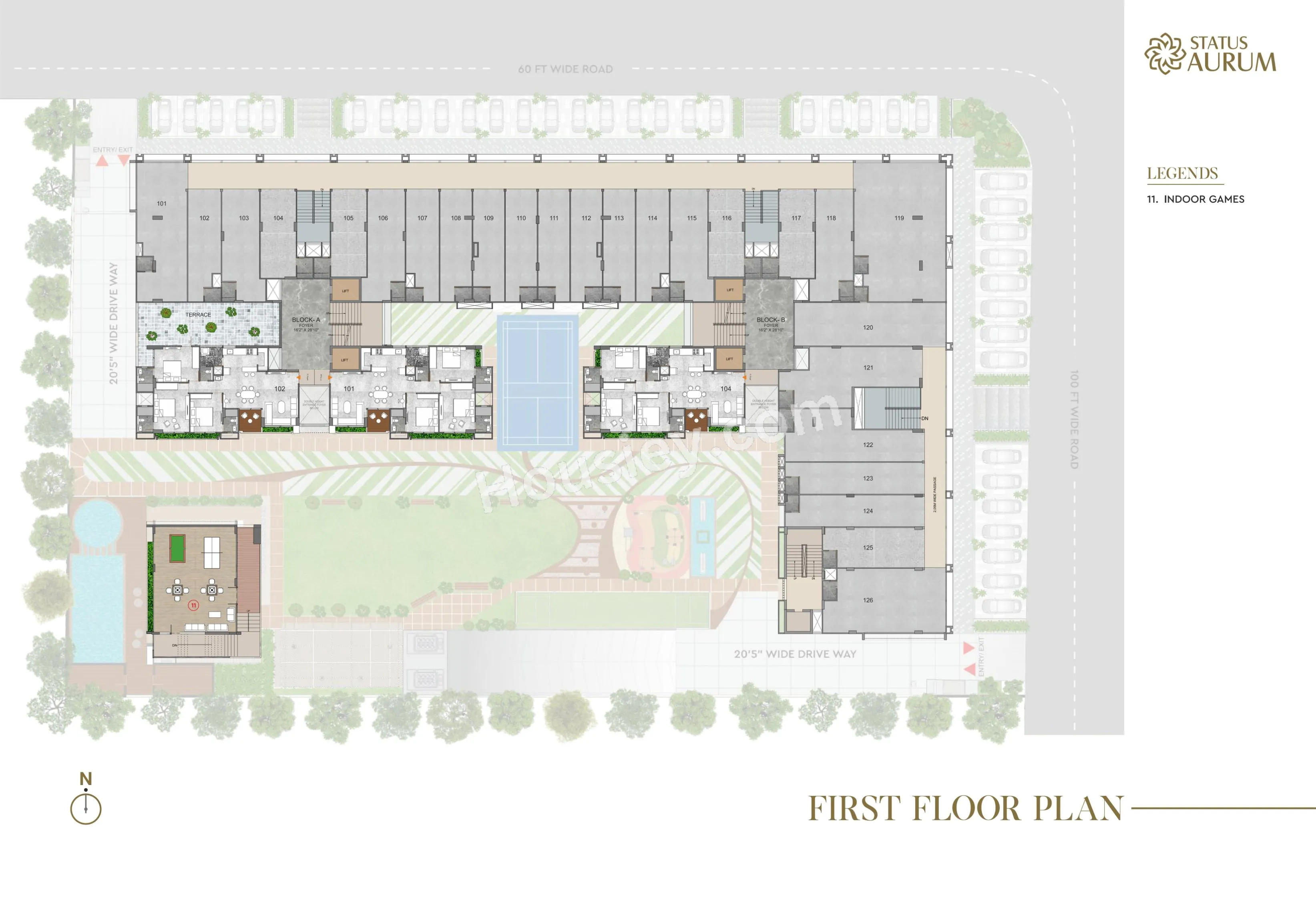 Status Aurum Floor plan 1