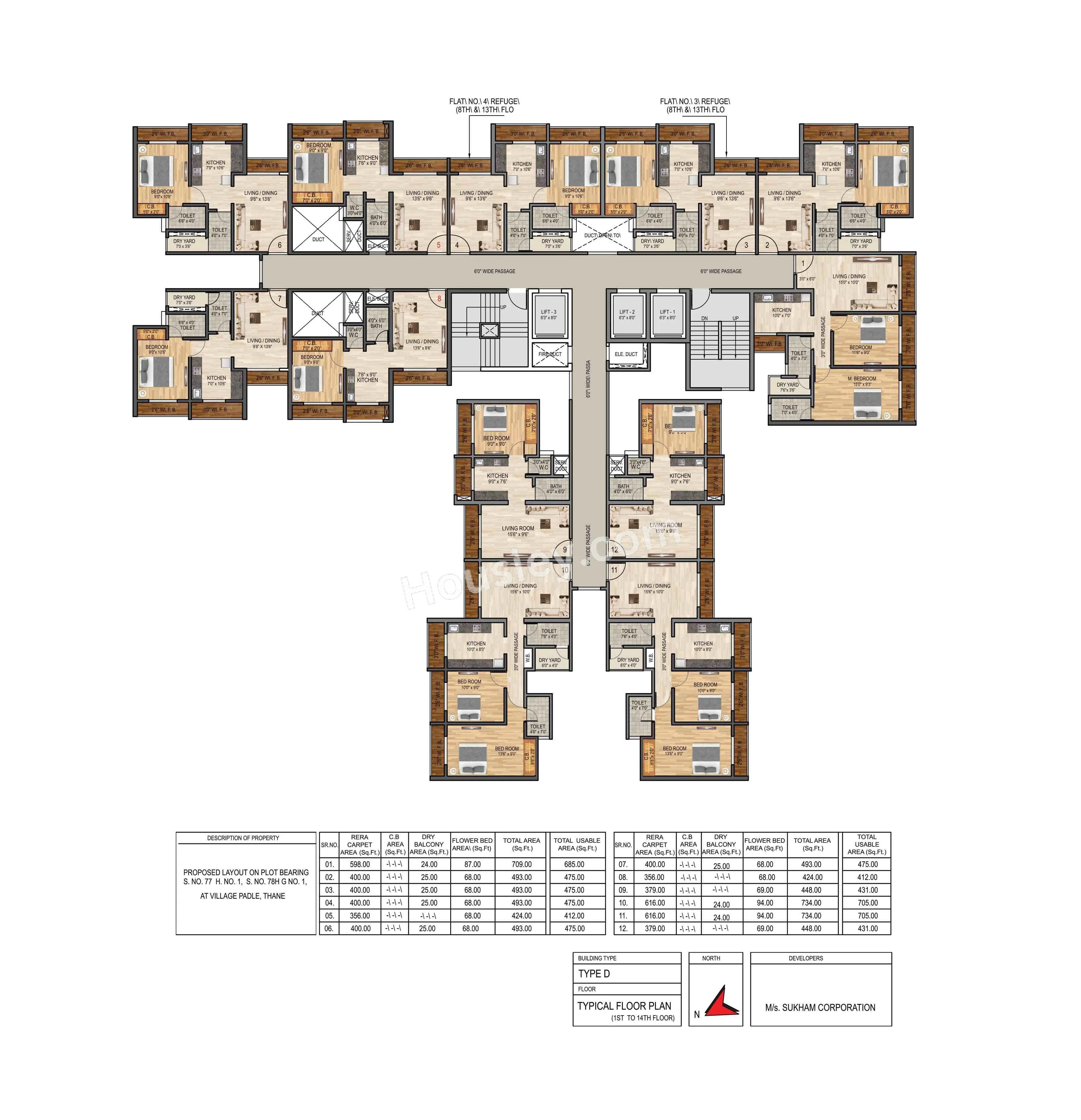 Sunrise Parkview Floor plan 1