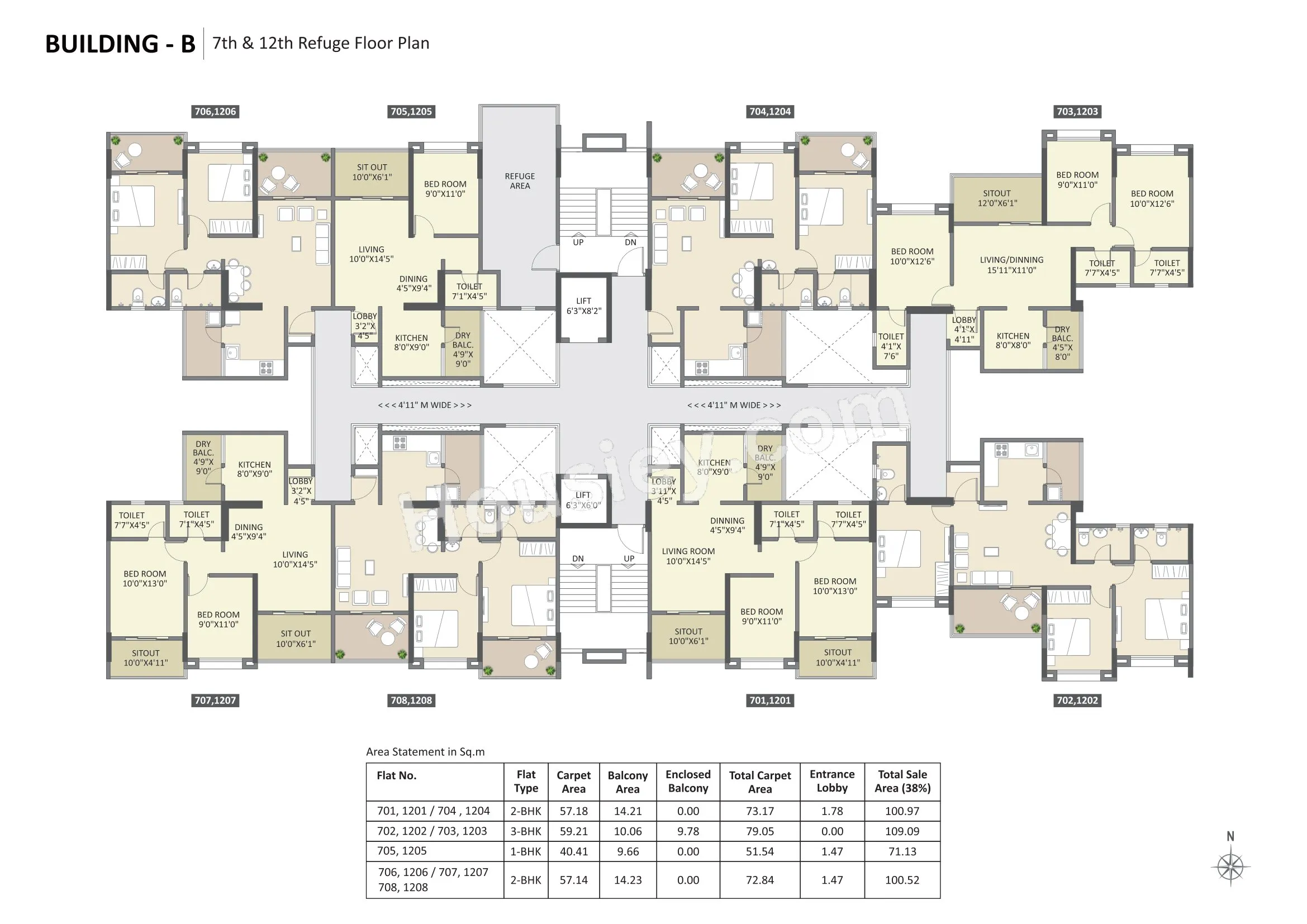 Sukhwani Hermosa Casa Floor plan 3