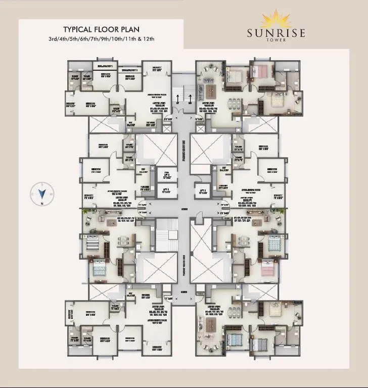 Rainbow Sunrise Tower Floor plan 2