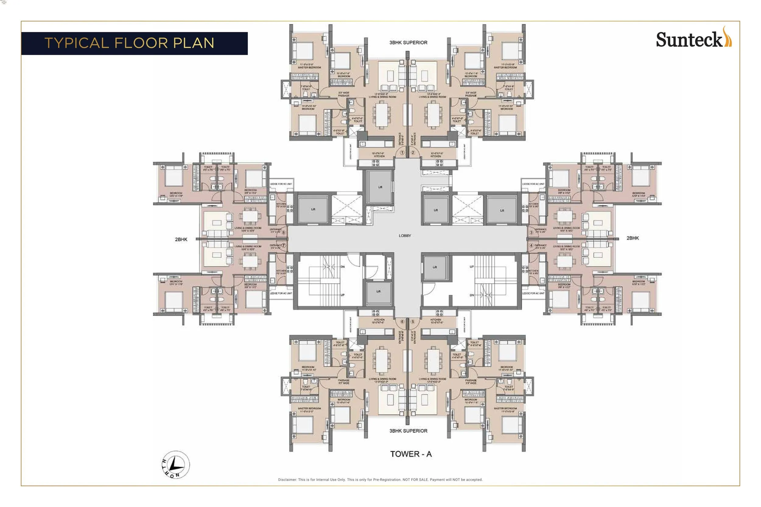 Sunteck City 4th Avenue Floor plan 1