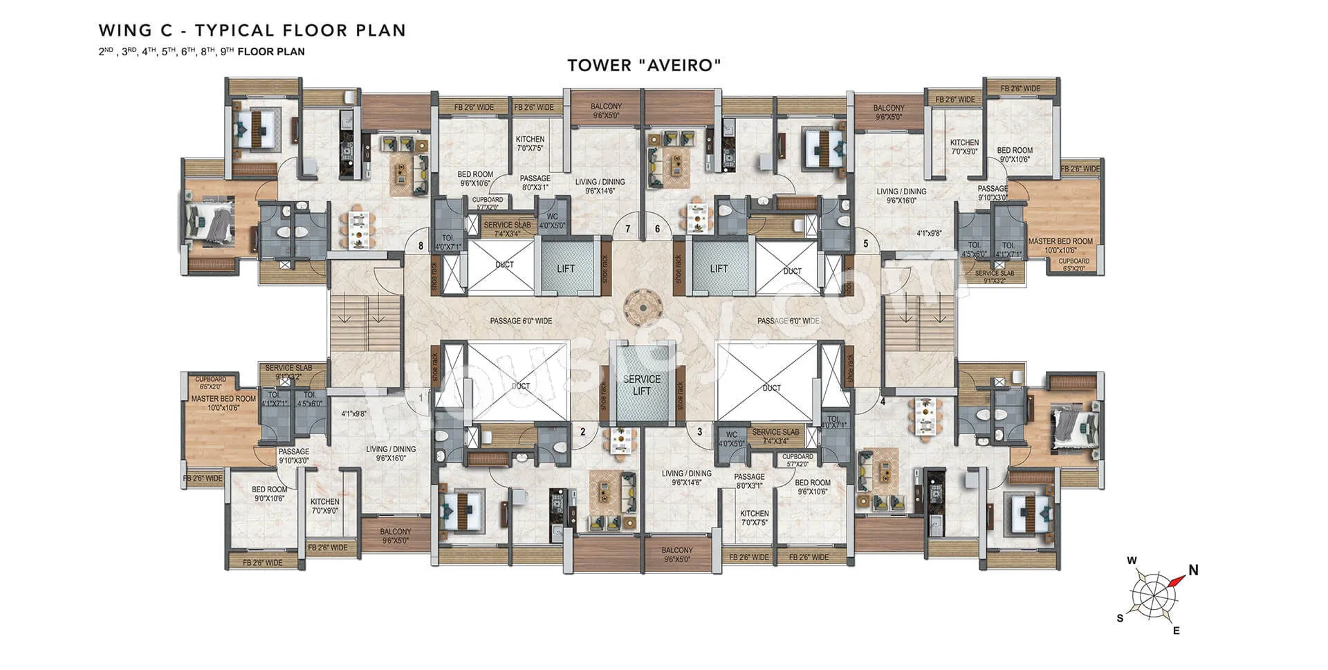 Swaminarayan City Floor plan 5