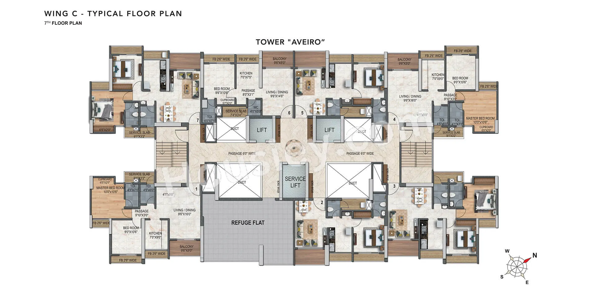 Swaminarayan City Floor plan 6