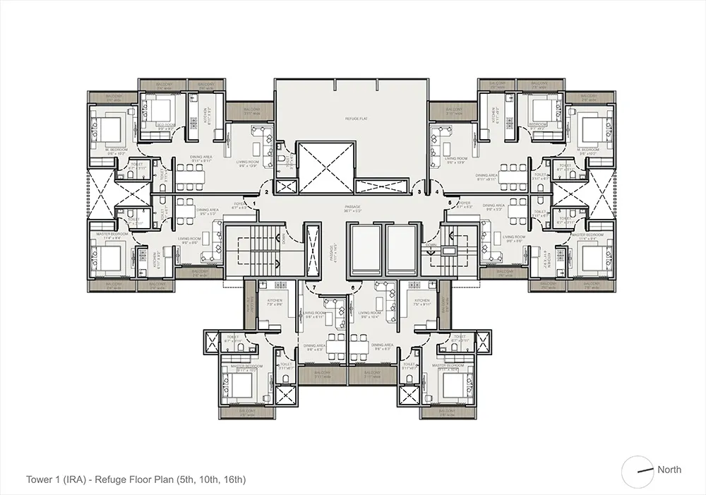 Techton Akhand Floor plan 1