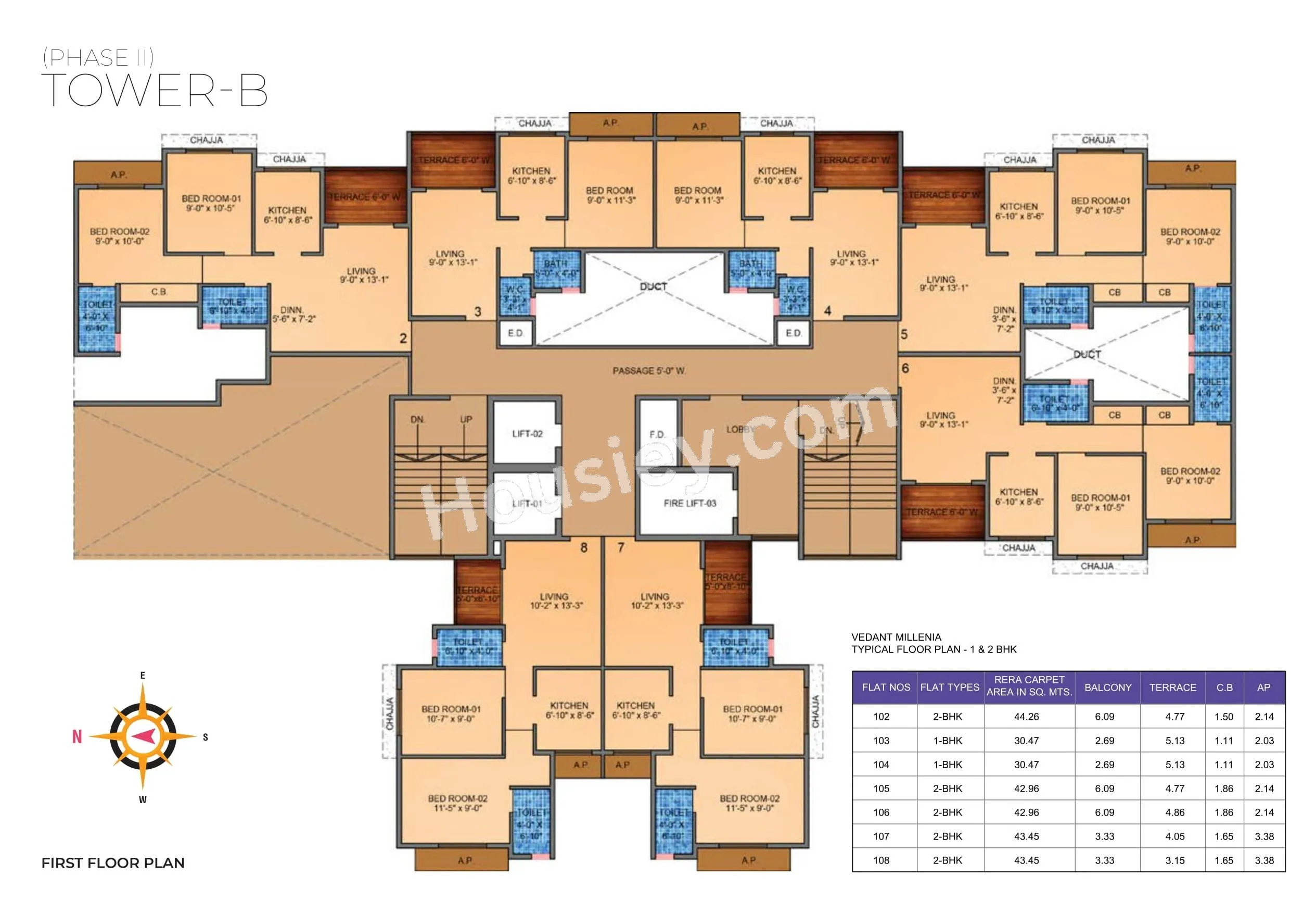 Tharwani Vedant Millenia Floor plan 1