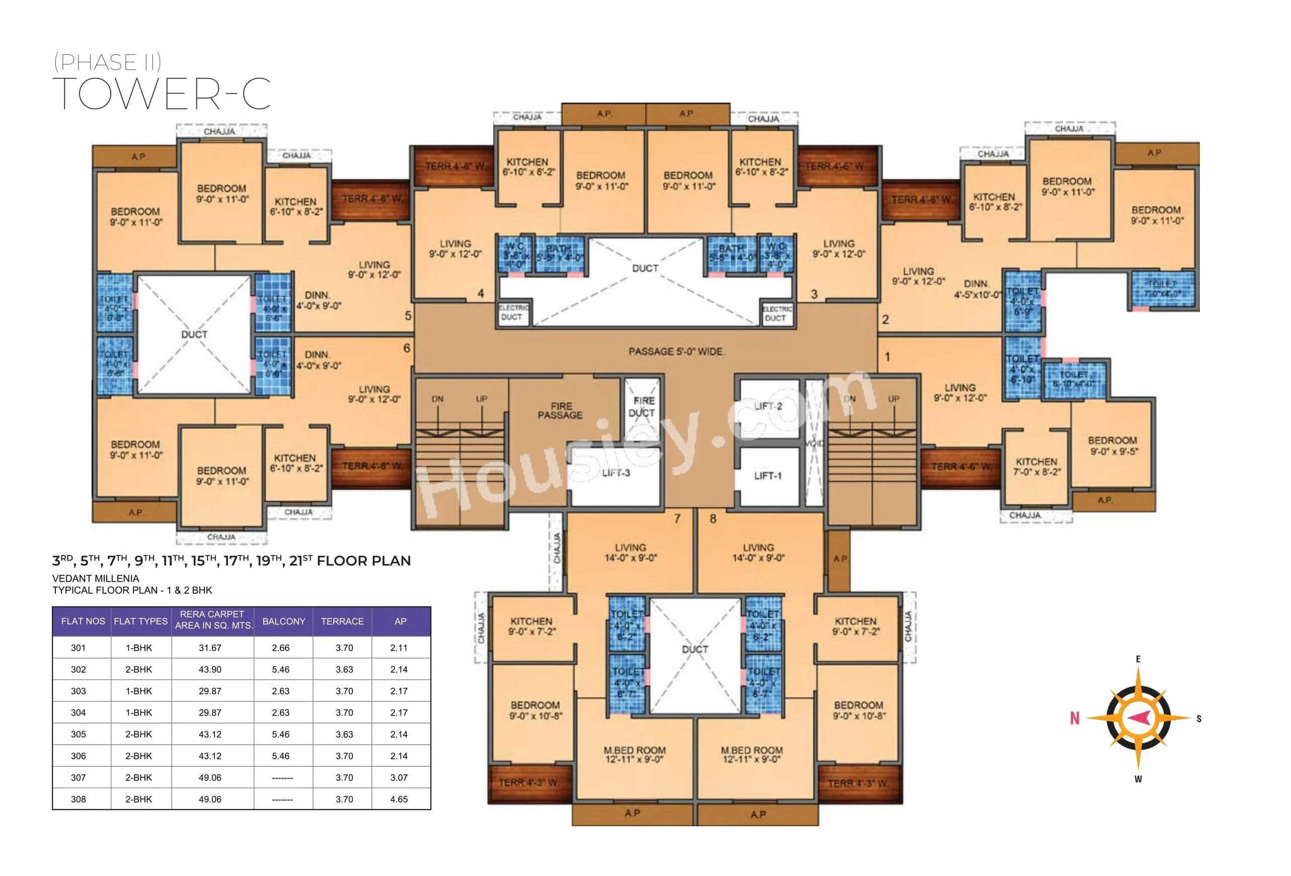 Tharwani Vedant Millenia Floor plan 11