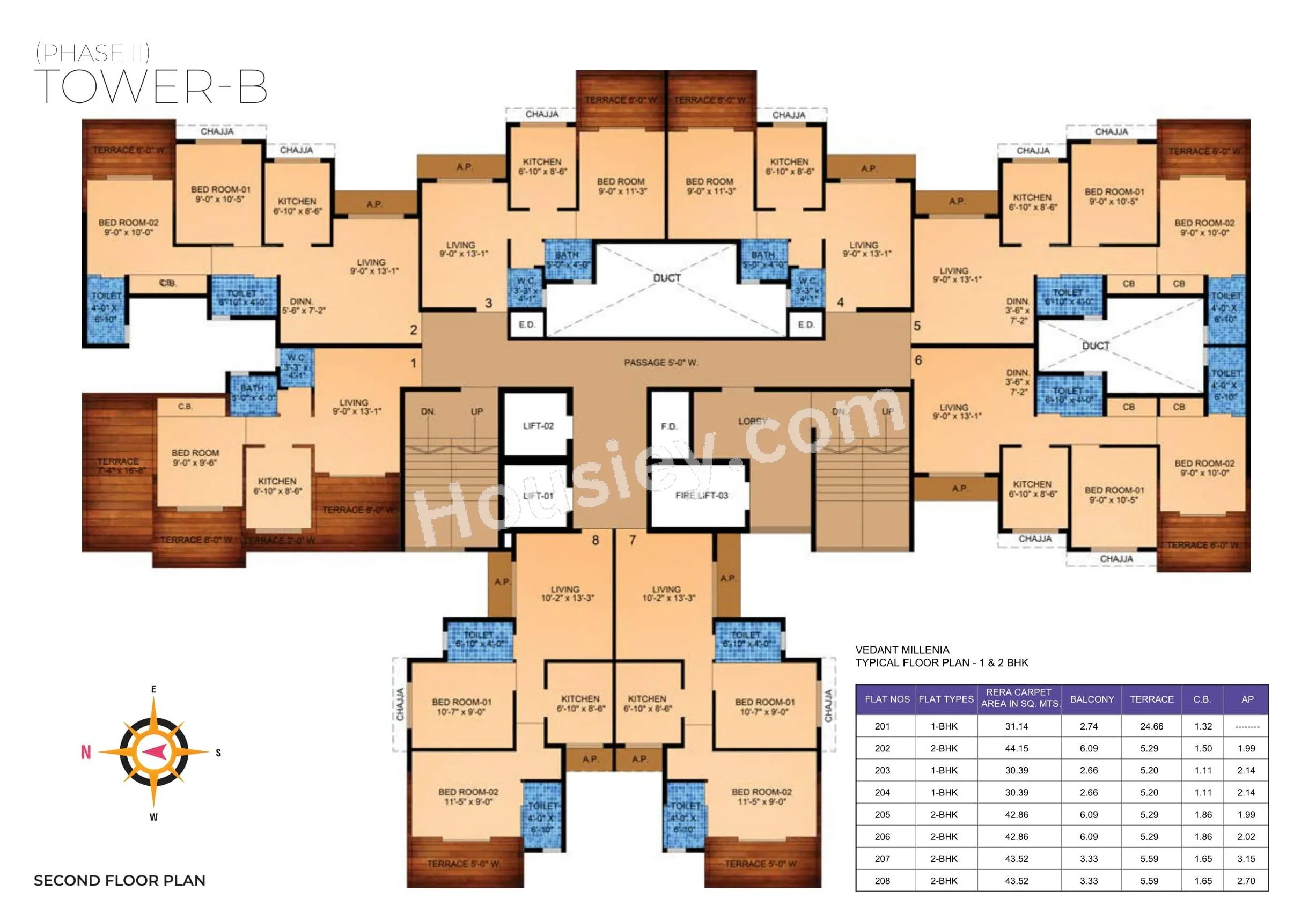 Tharwani Vedant Millenia Floor plan 3