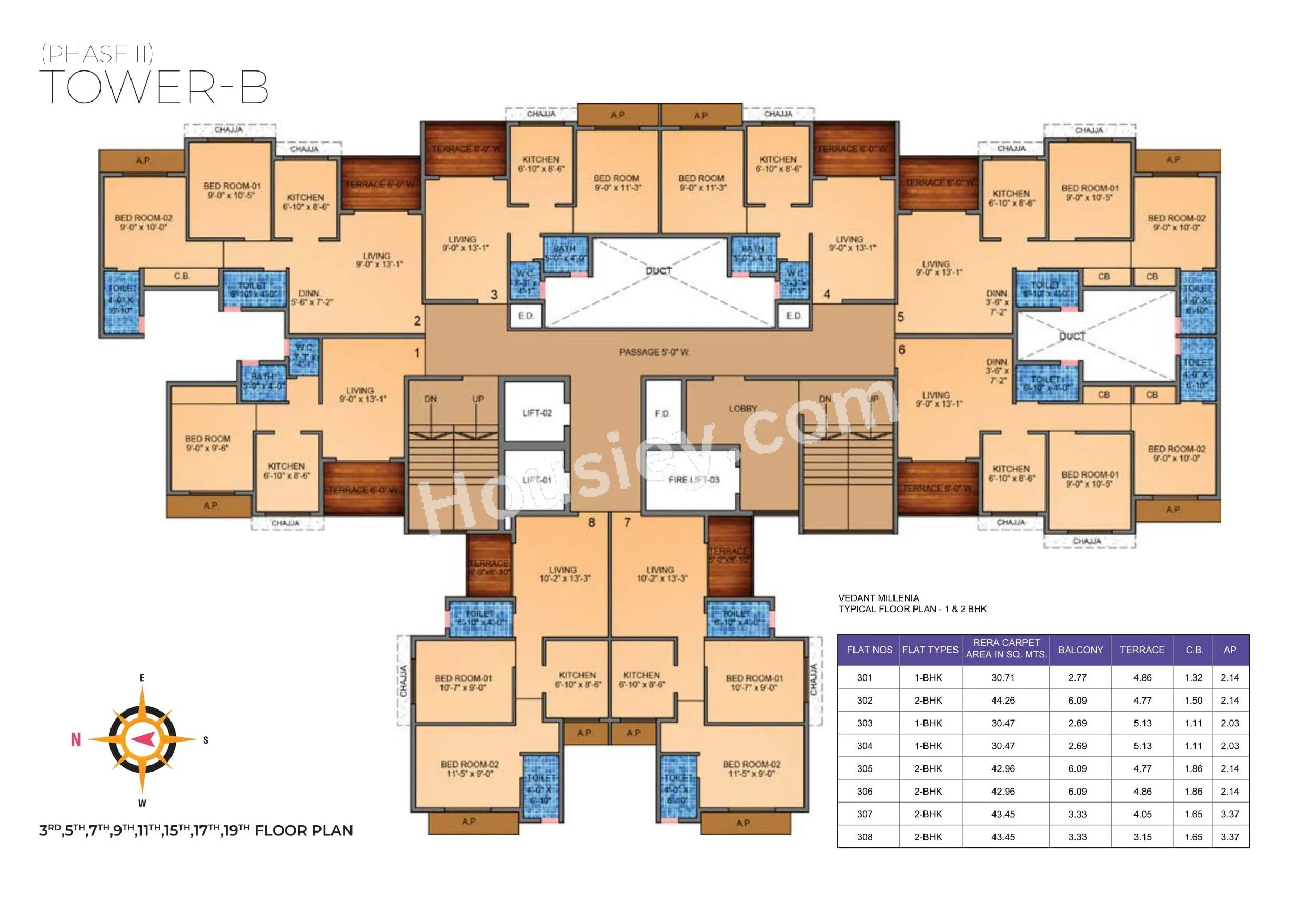 Tharwani Vedant Millenia Floor plan 4