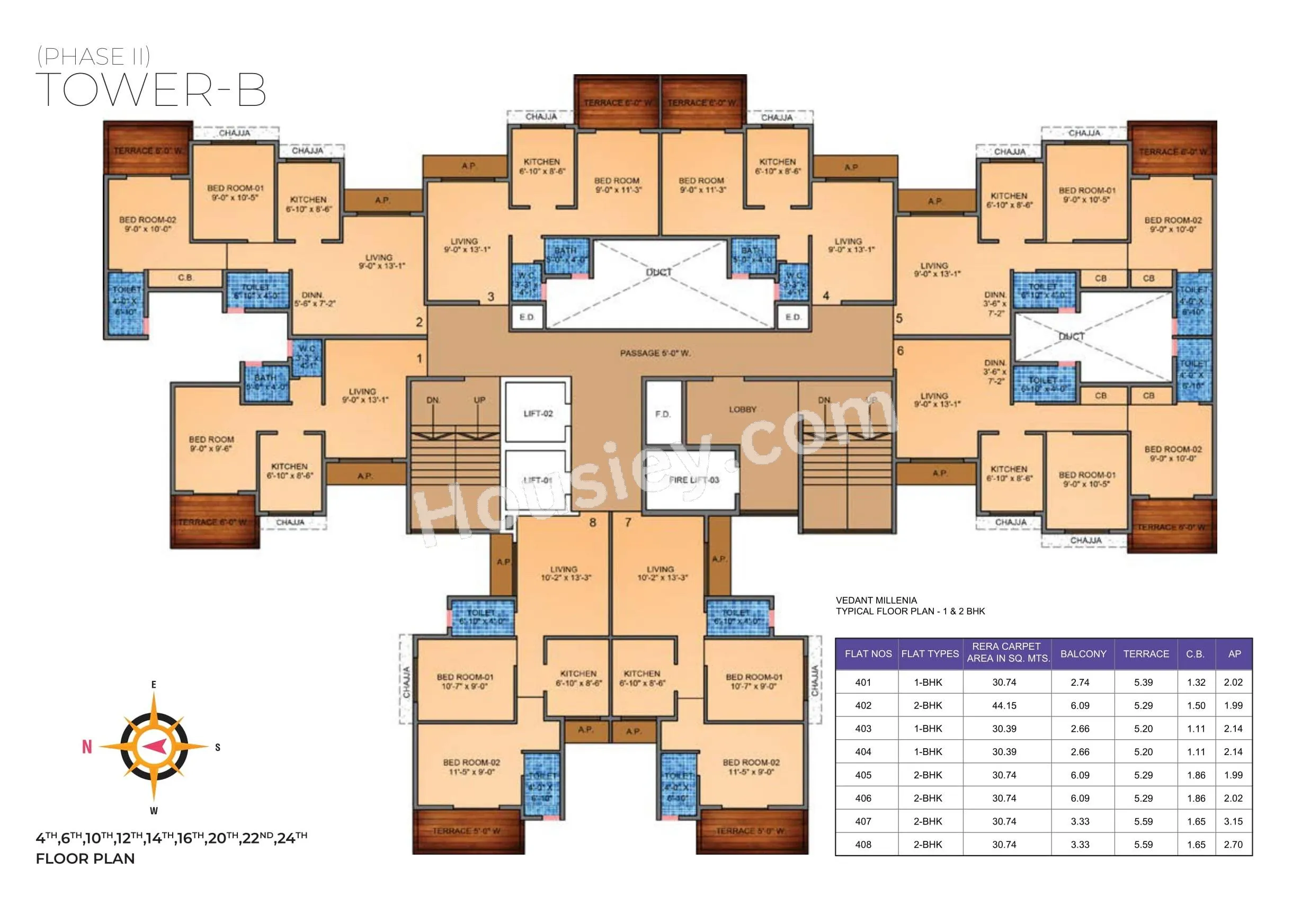 Tharwani Vedant Millenia Floor plan 5