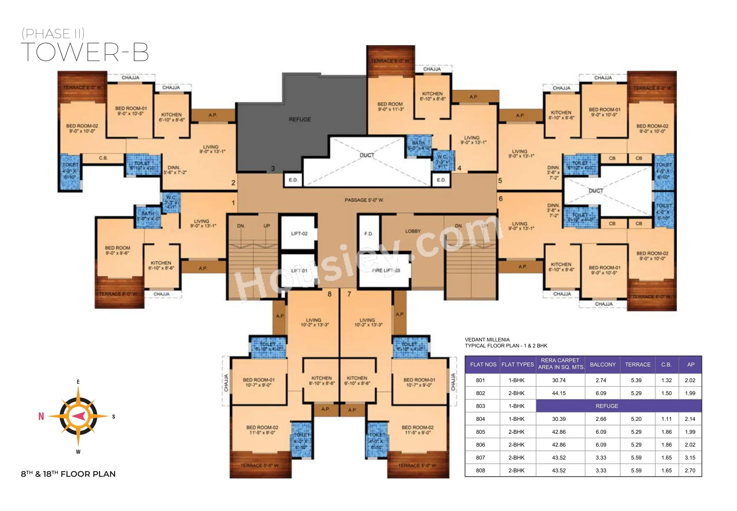 Tharwani Vedant Millenia Floor plan 6