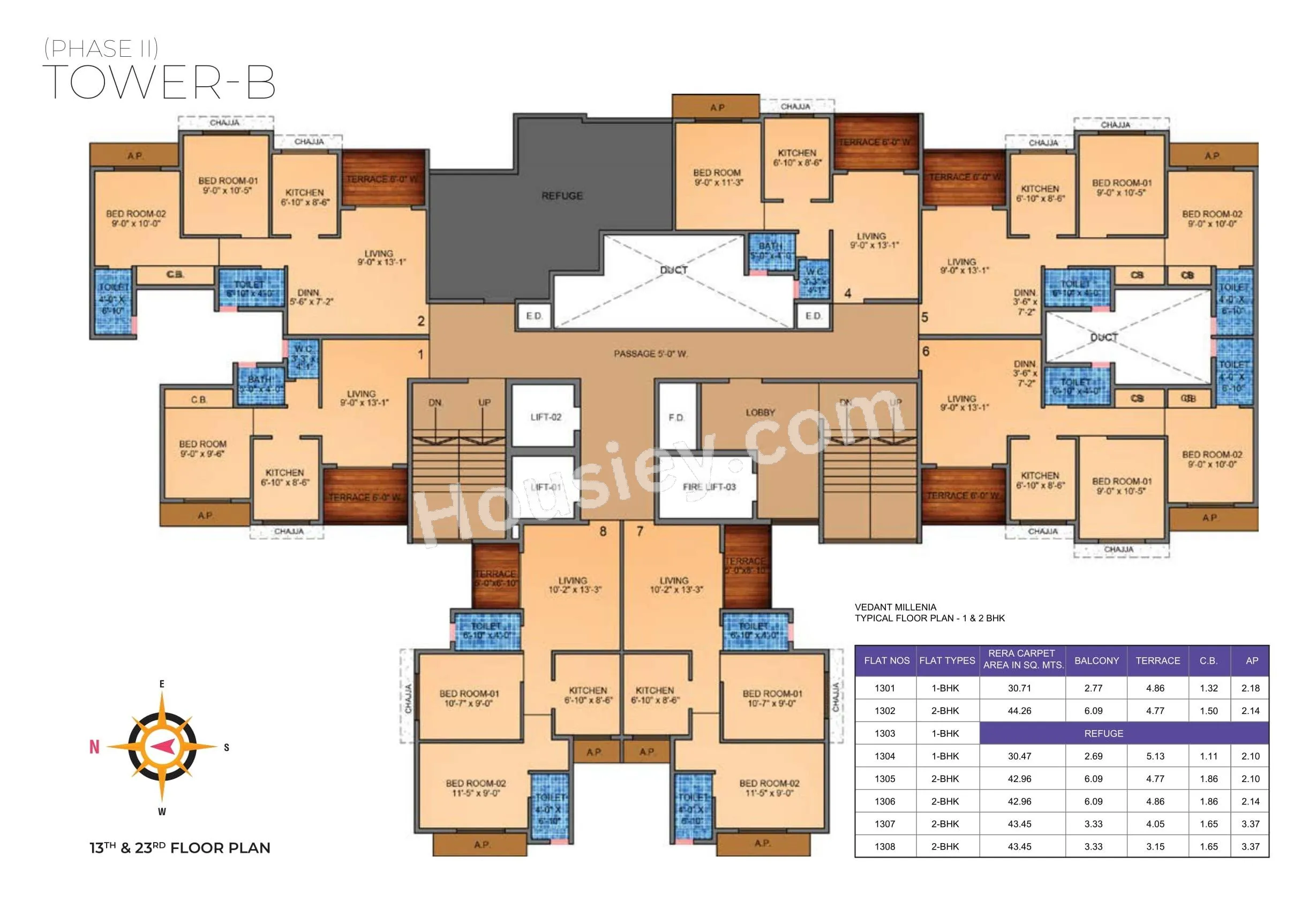 Tharwani Vedant Millenia Floor plan 7