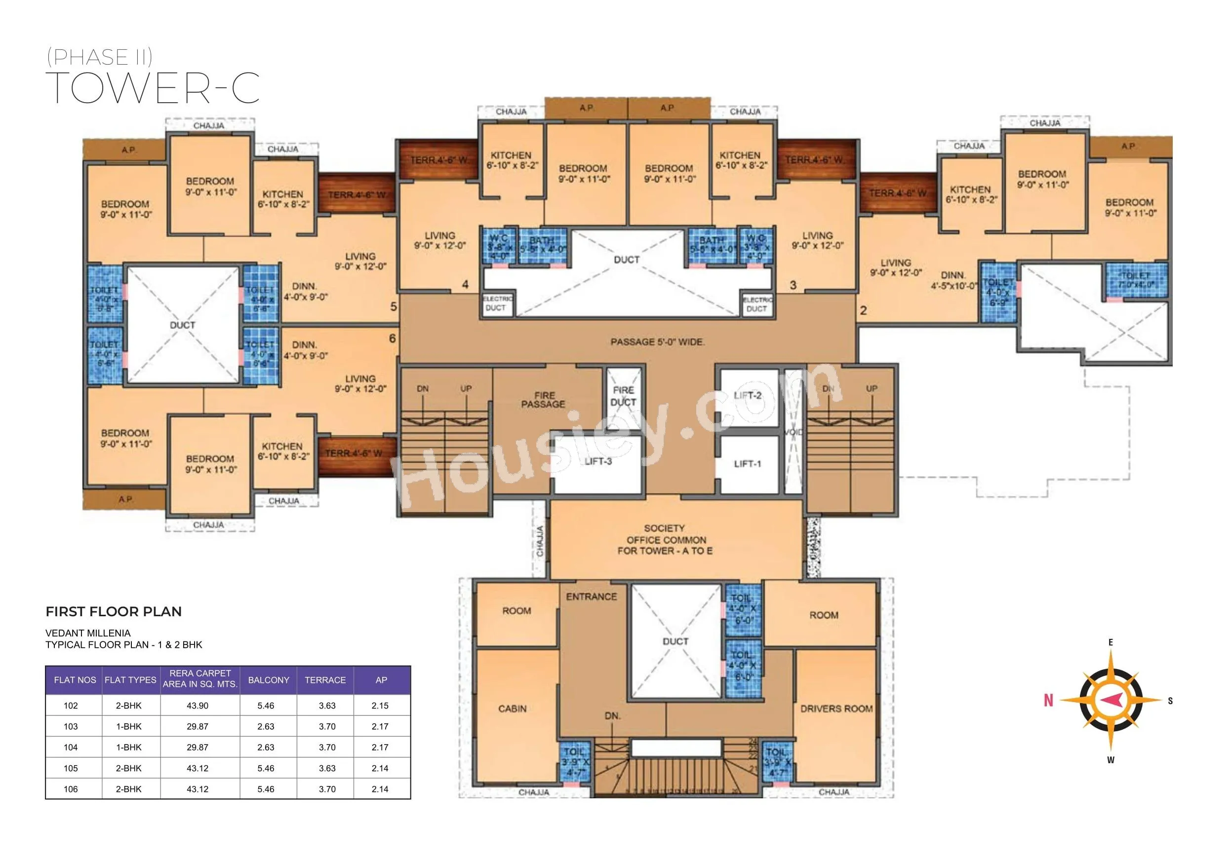 Tharwani Vedant Millenia Floor plan 9