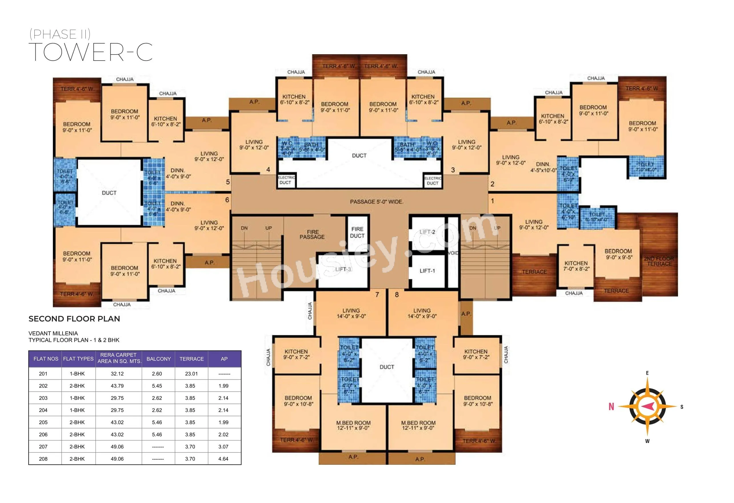 Tharwani Vedant Millenia Floor plan 10