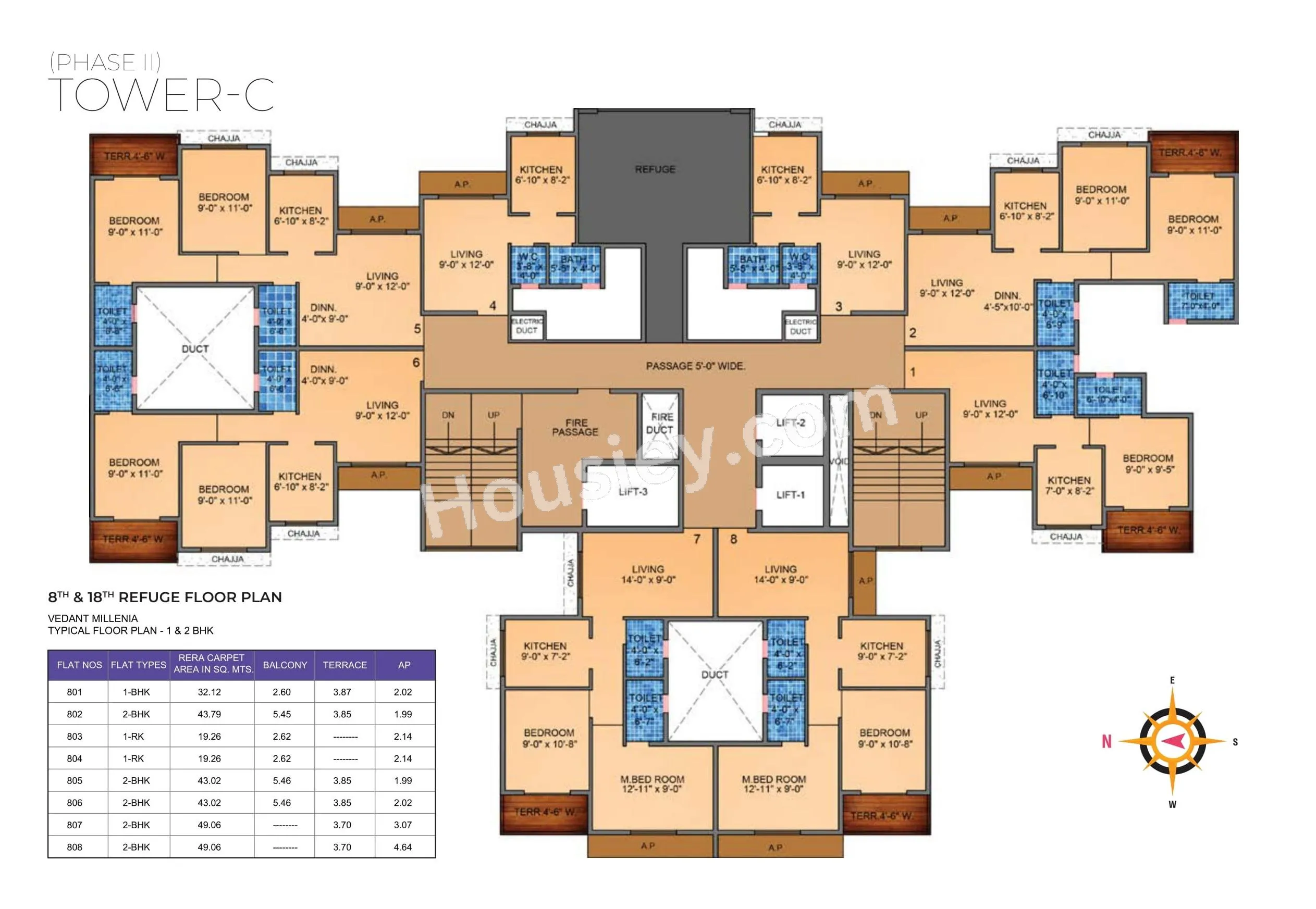 Tharwani Vedant Millenia Floor plan 12