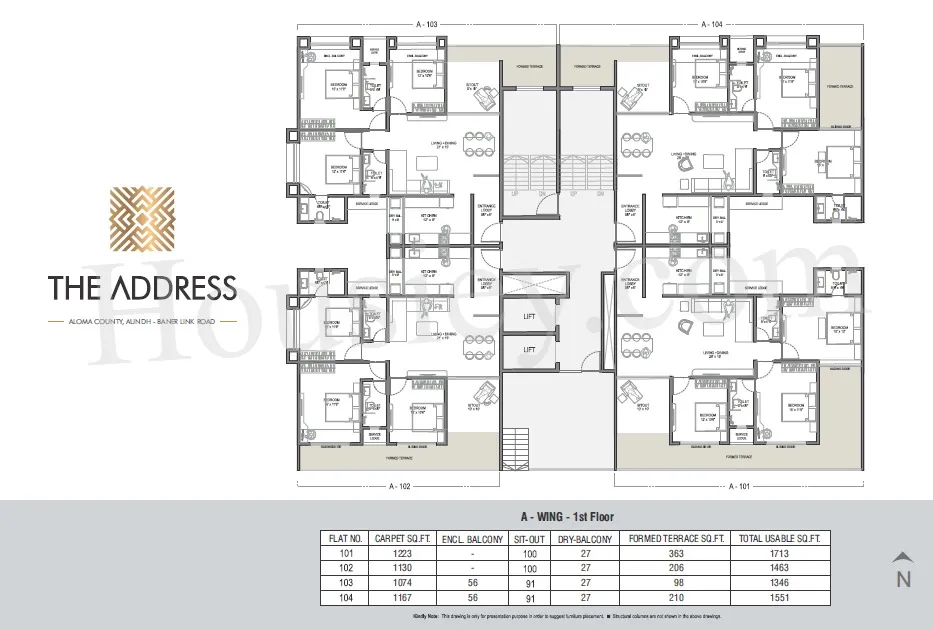 Primespace The Address Floor plan 1