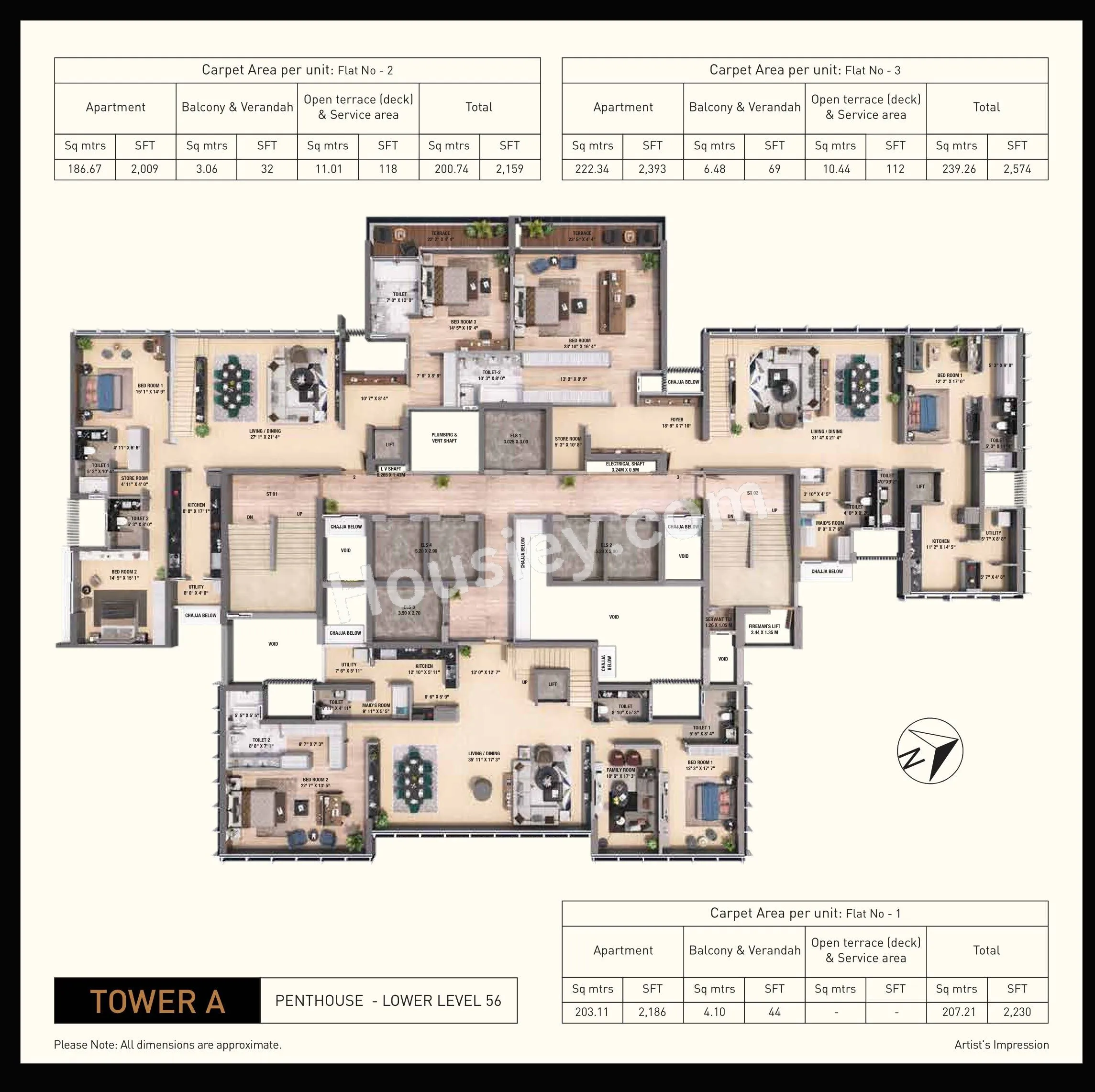 Peninsula Salsette 27 Floor plan 2