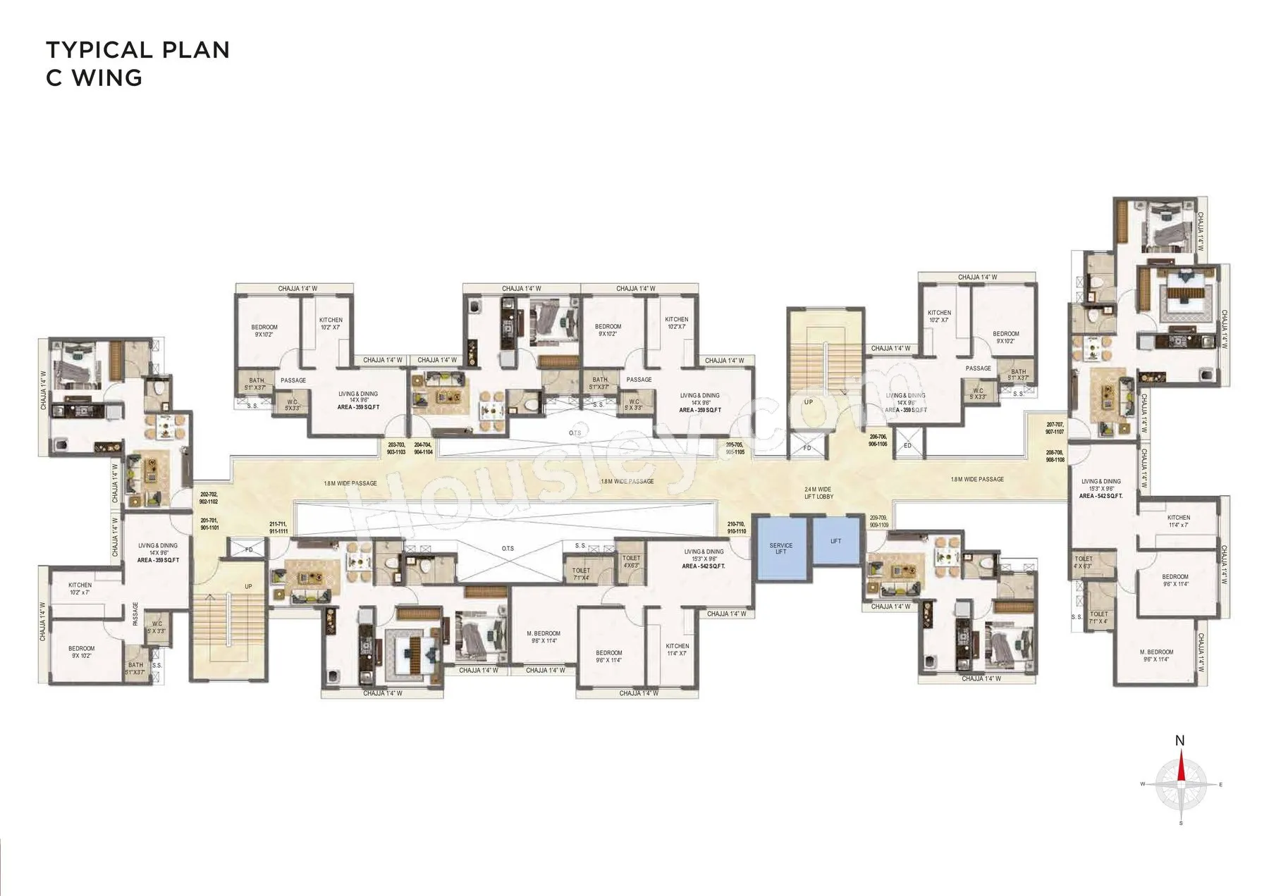 Today Global Mangalam Floor plan 3