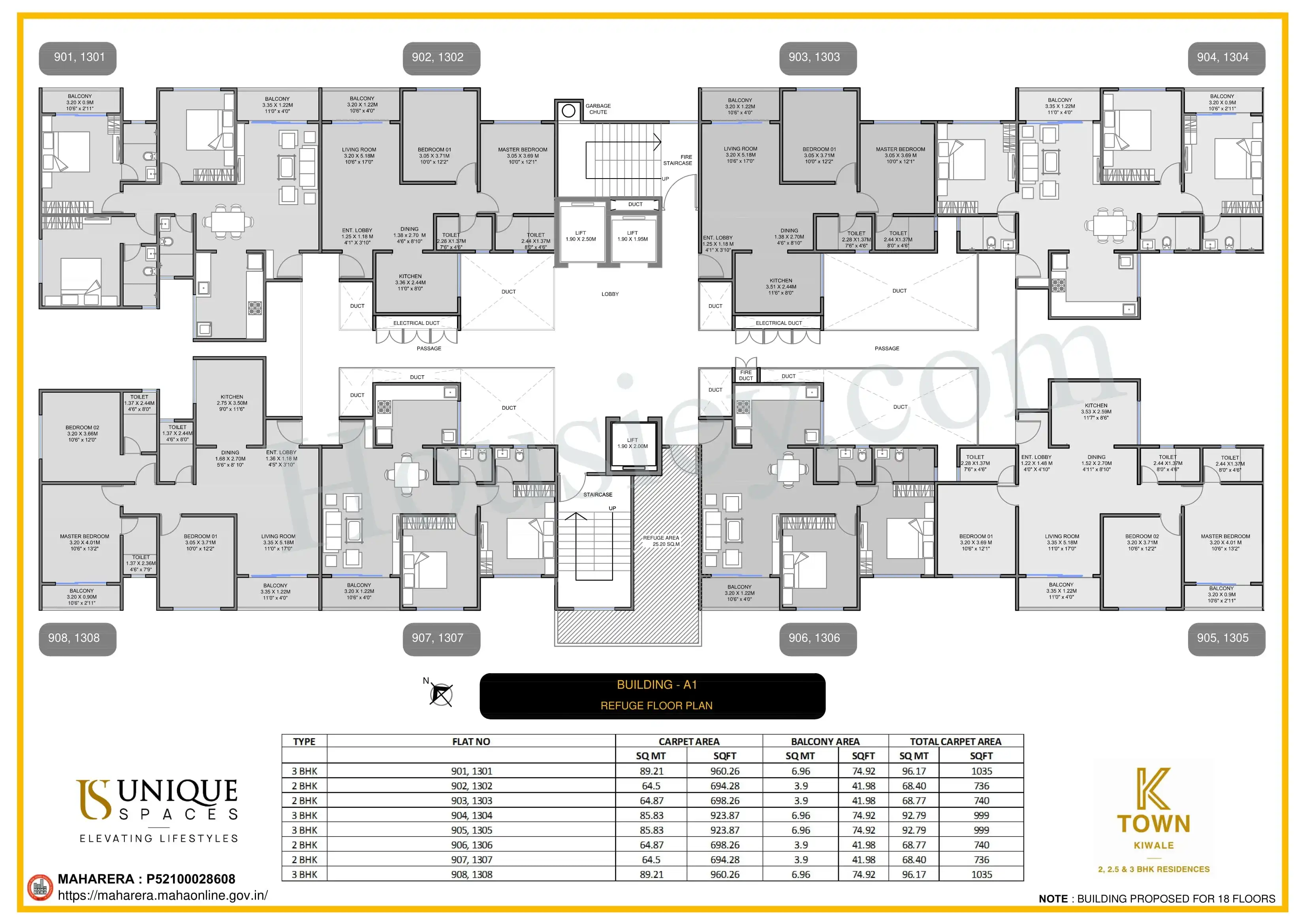 Unique K Town Floor plan 1