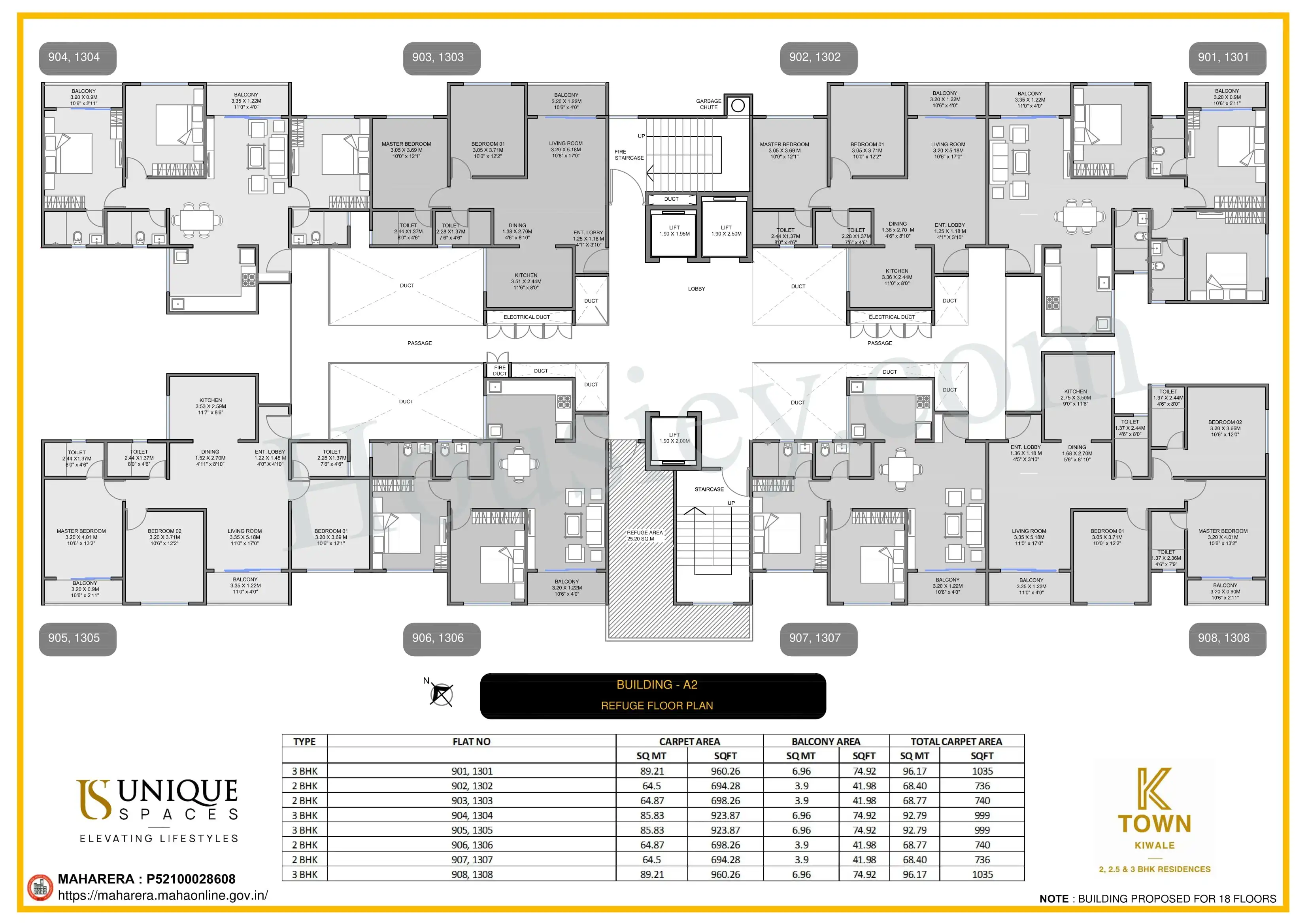 Unique K Town Floor plan 3