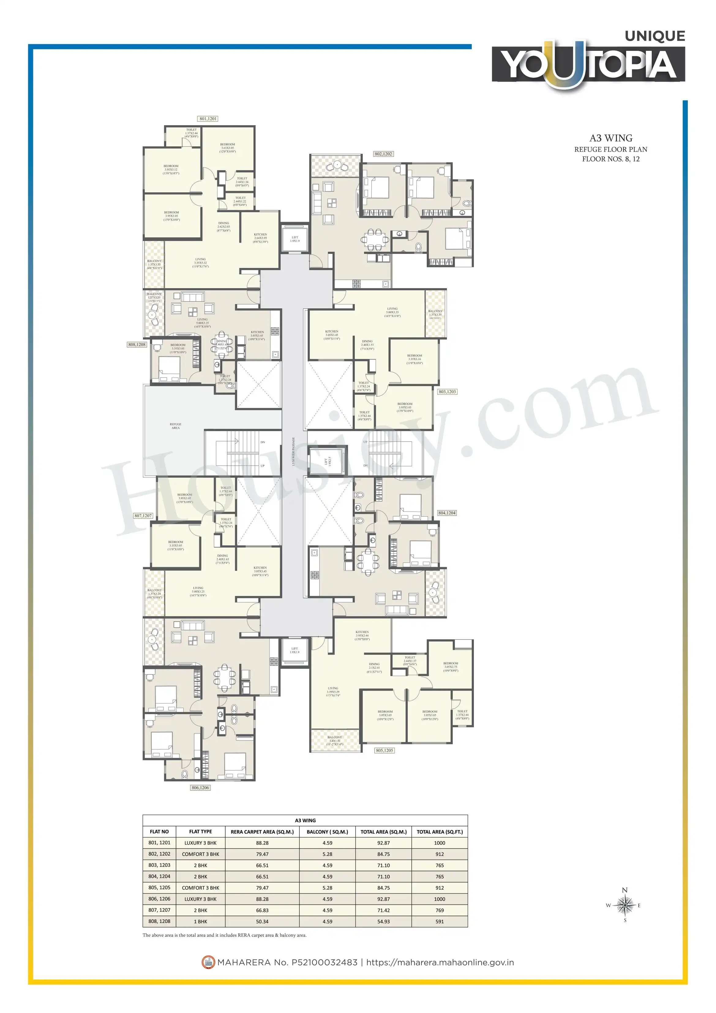 Unique Youtopia Phase 3 Floor plan 5