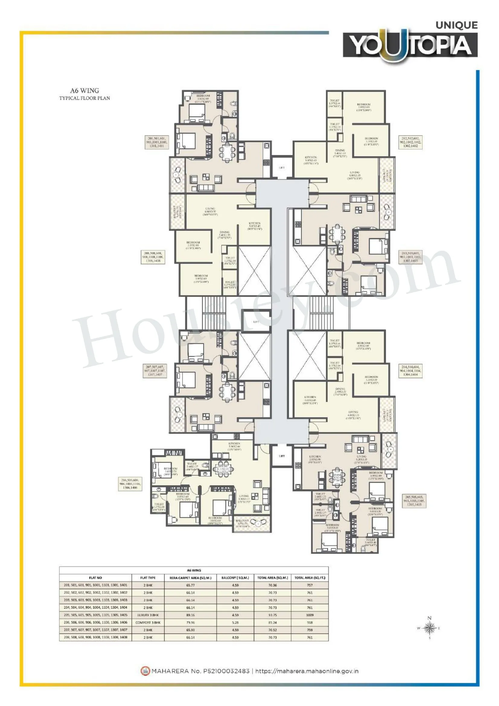 Unique Youtopia Phase 3 Floor plan 12
