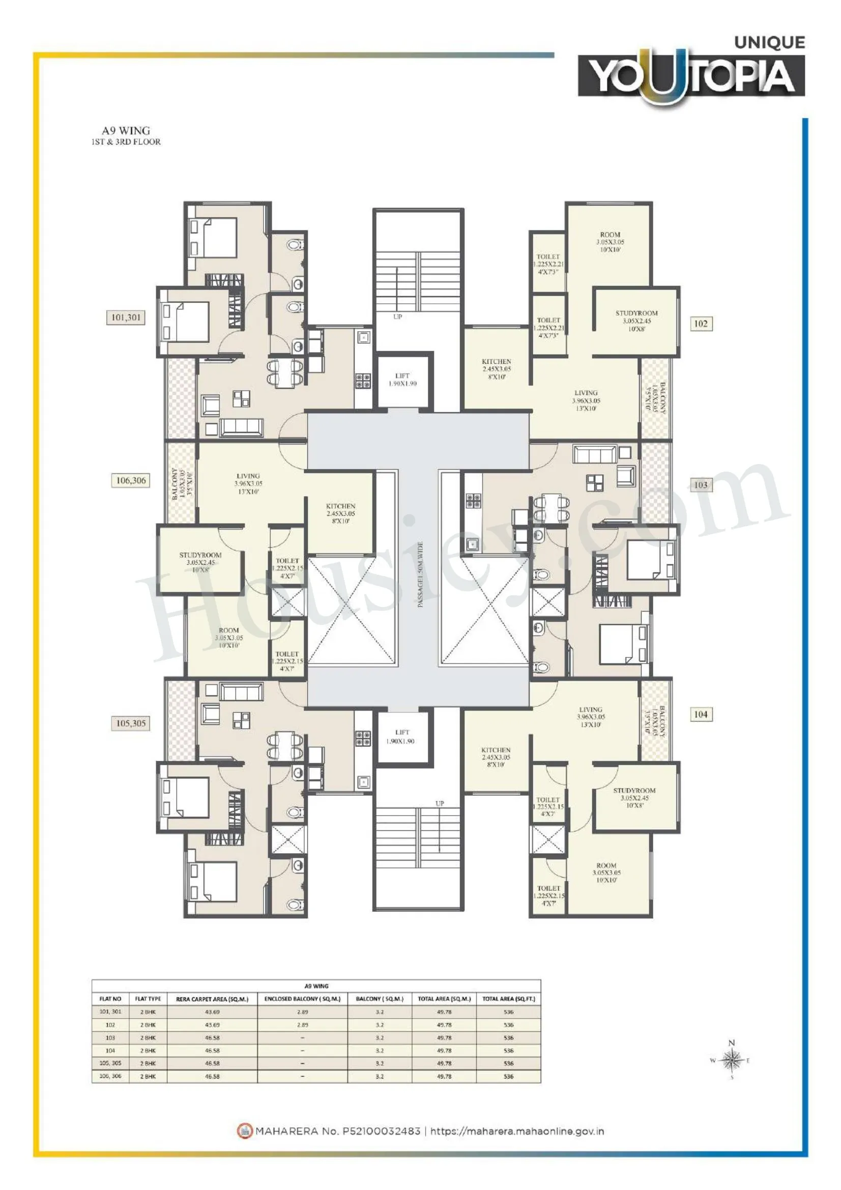 Unique Youtopia Phase 3 Floor plan 13