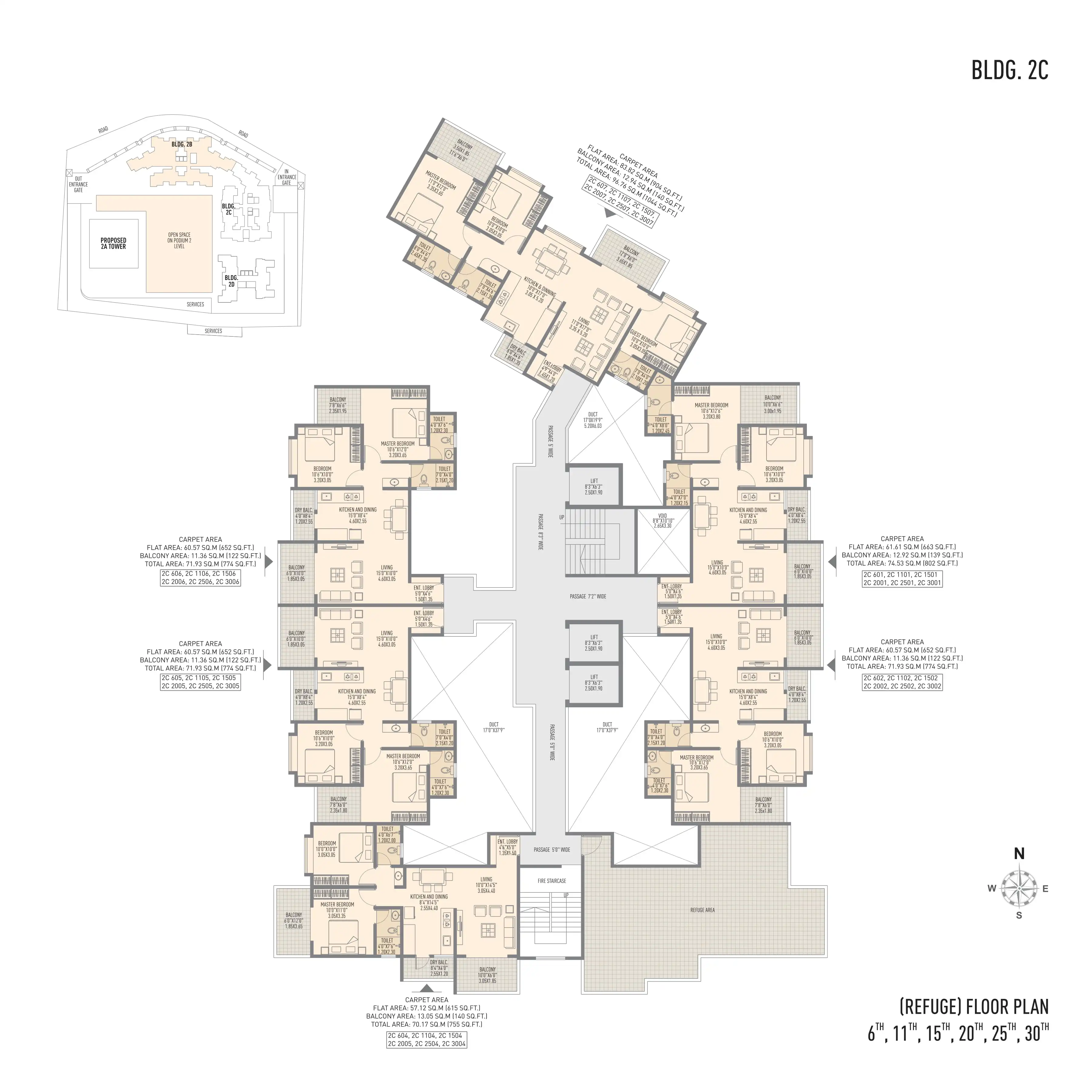 Urban SkyLine Phase-I Floor plan 3