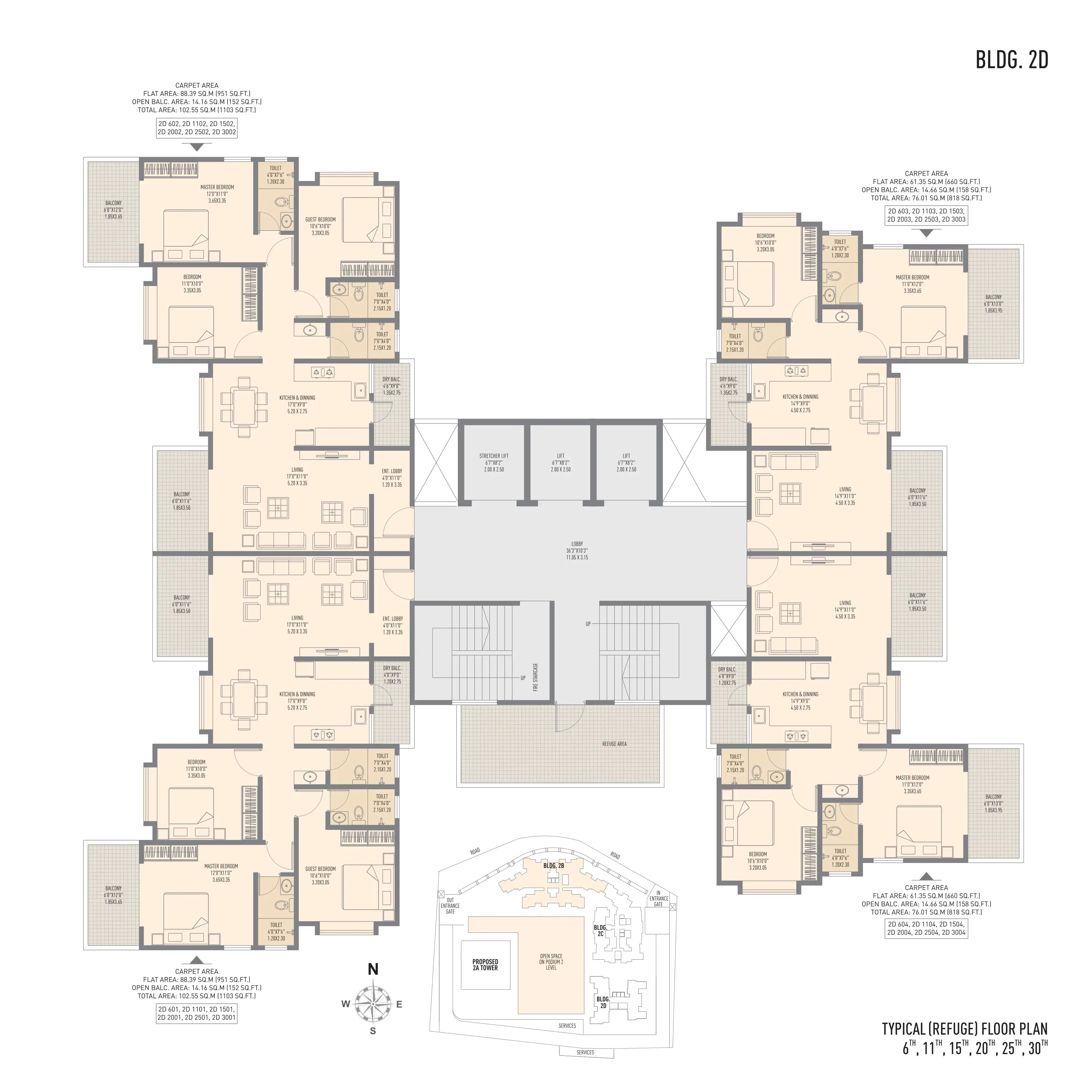 Urban SkyLine Phase-I Floor plan 5