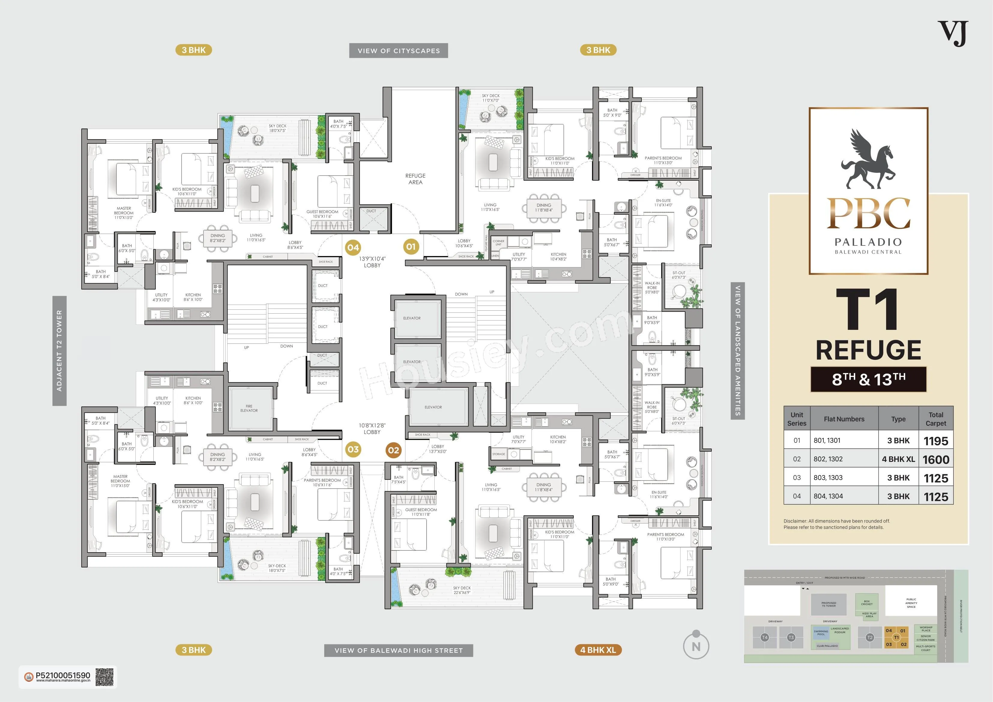 VJ Palladio Balewadi Central Floor plan 2